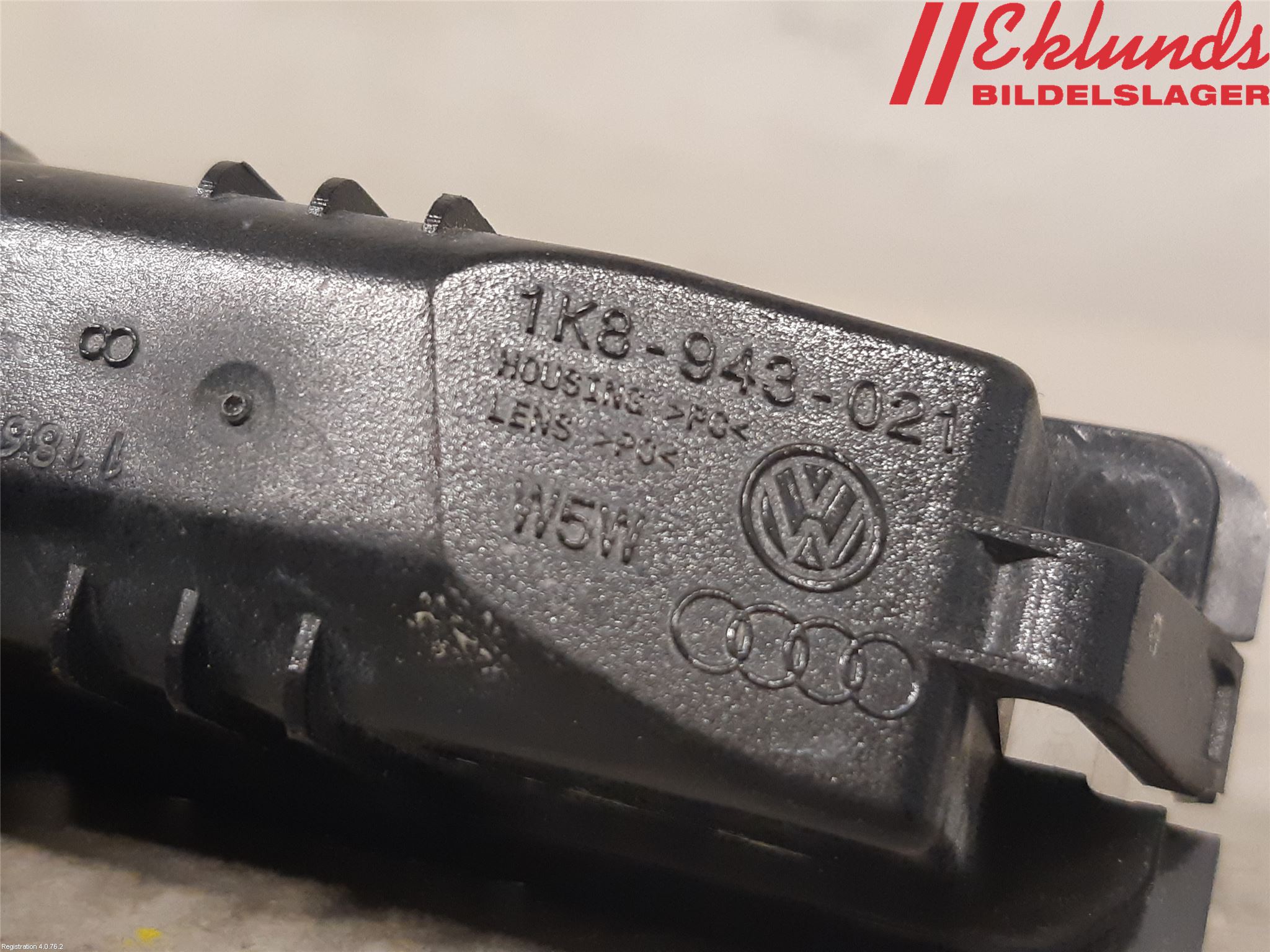 Volkswagen VW POLO 10-17 Skylt Belysning
