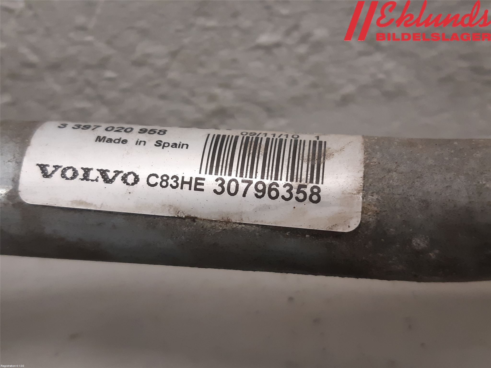 Volvo V70 08-13 Torkarmekanism Vindruta