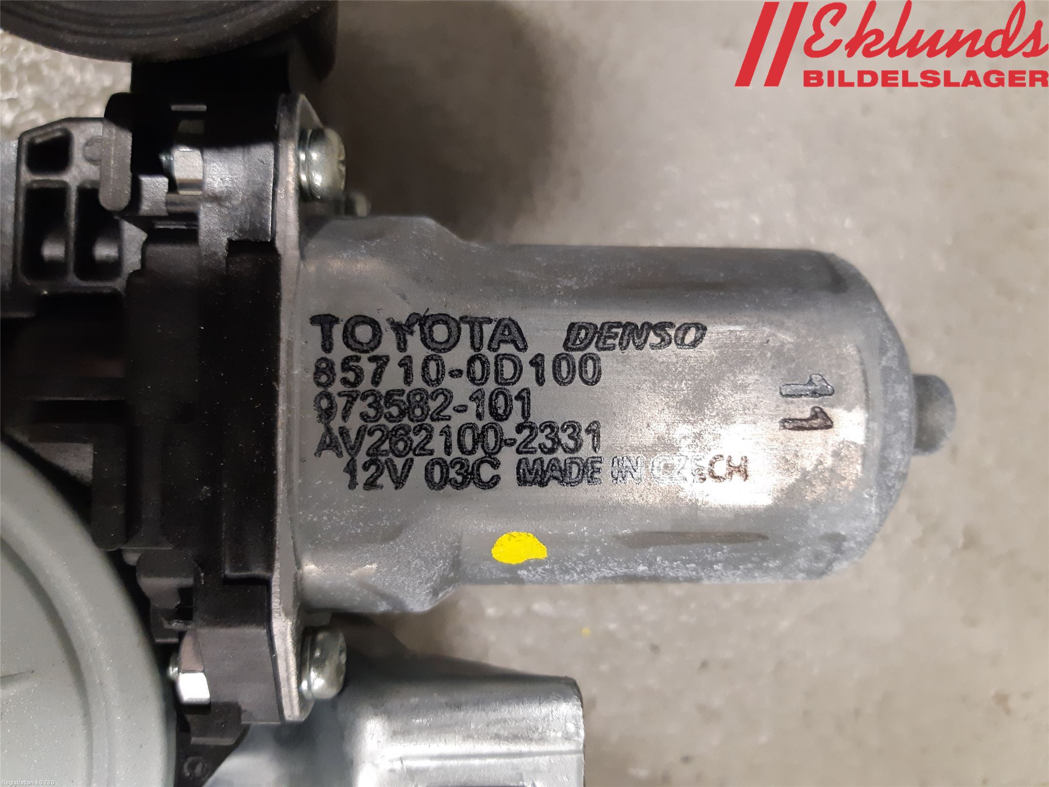 Toyota YARIS XP130 15-20 Fönsterhiss El Kompl