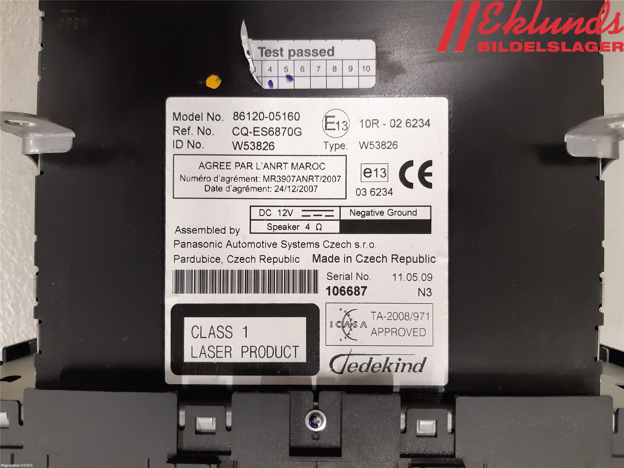Toyota AVENSIS 09-15 Cd Radio - Multimediapanel
