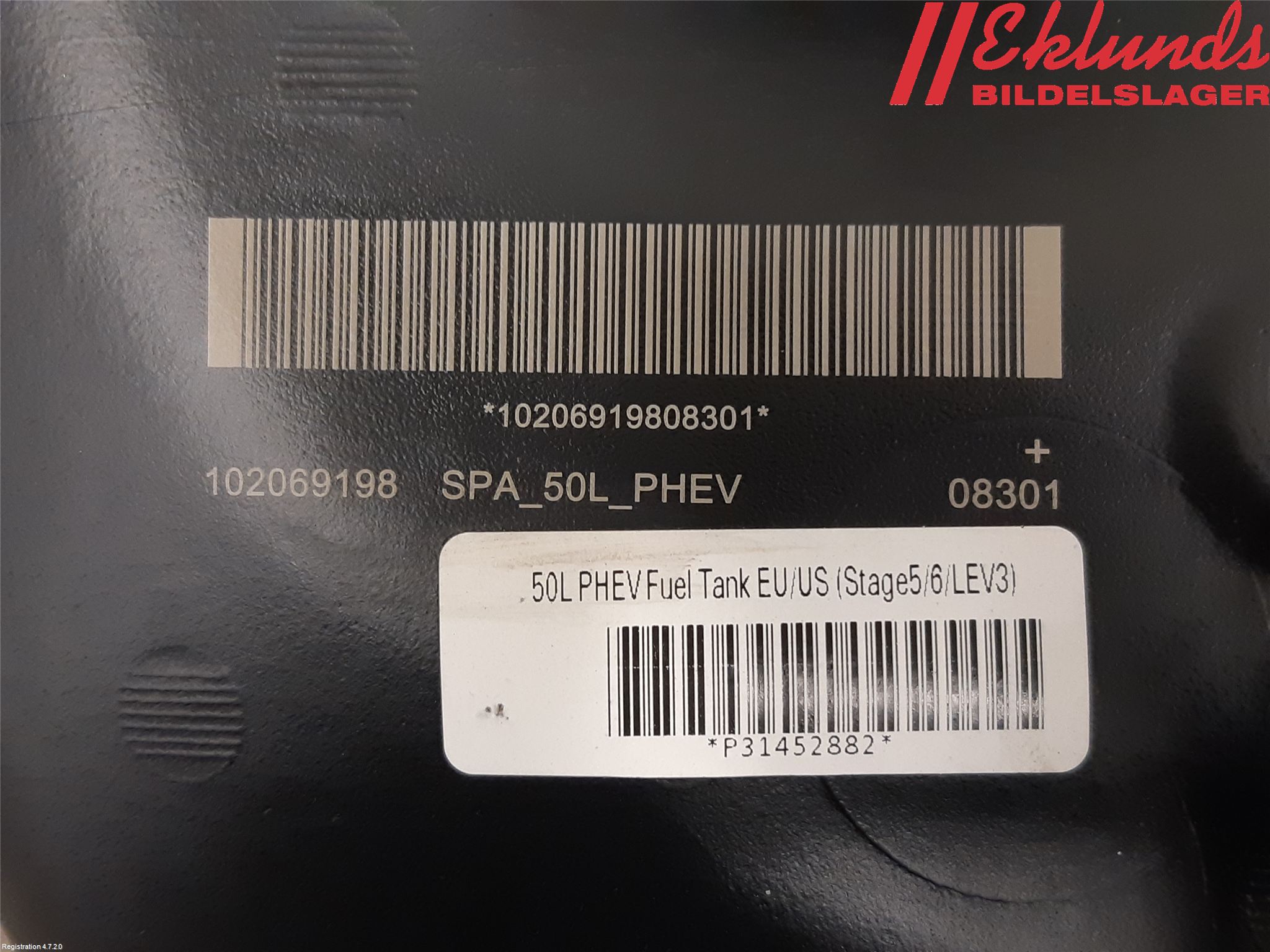 Volvo XC90/RECHARGE 16- Bränsletank