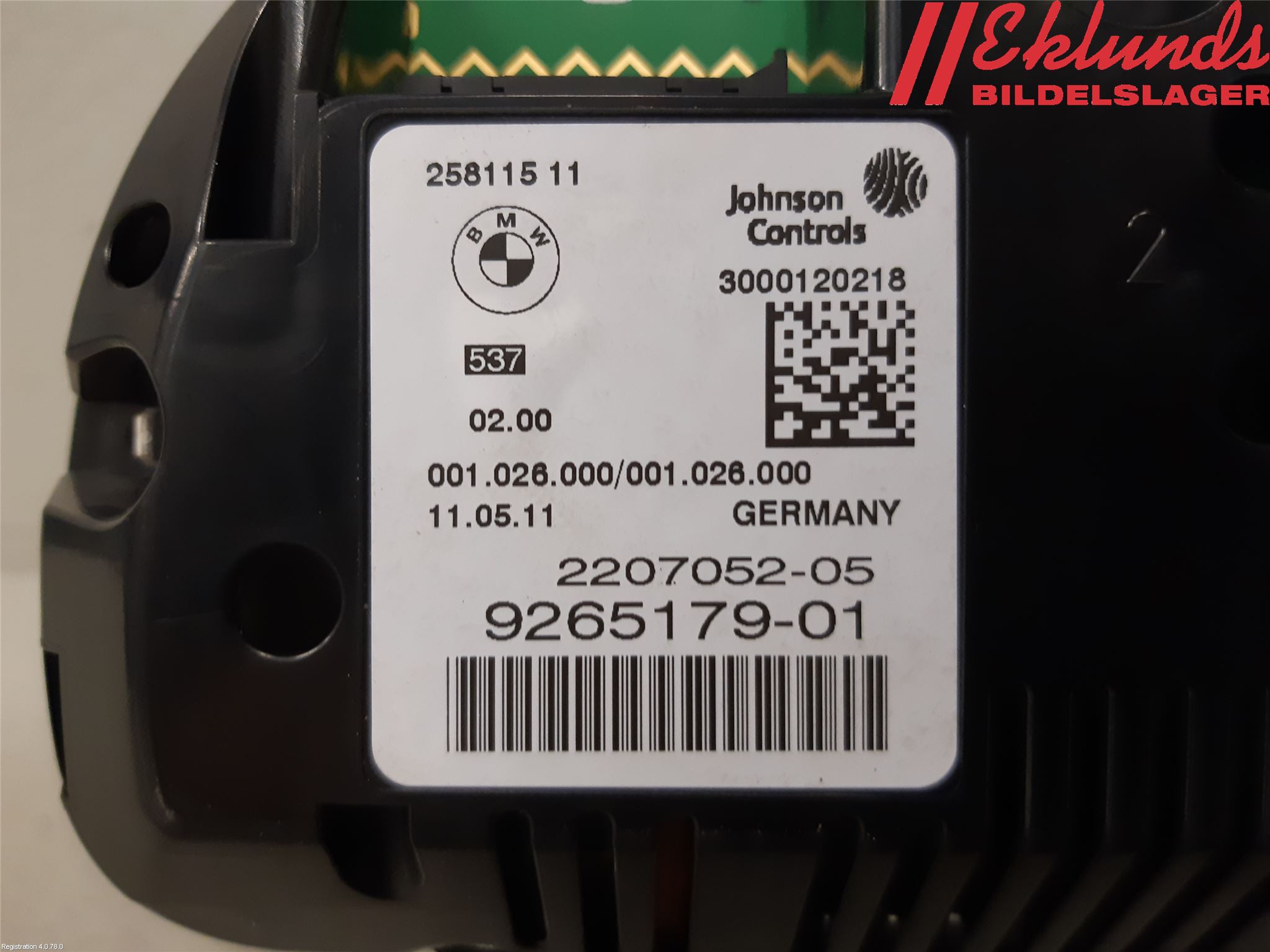 BMW 5 F10/F11/F18 09-17 Instrument Komb