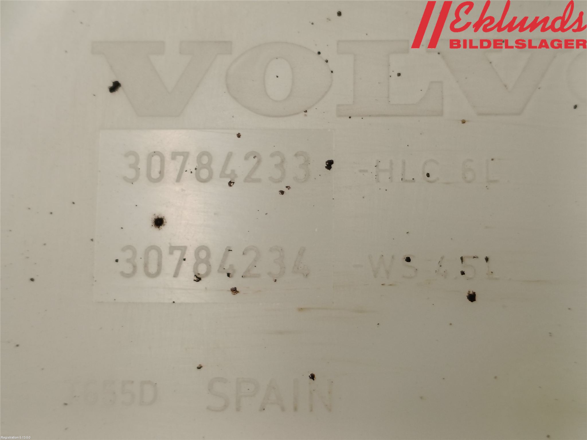 Volvo V70 14-16 Spolartank Vindruta-Strål