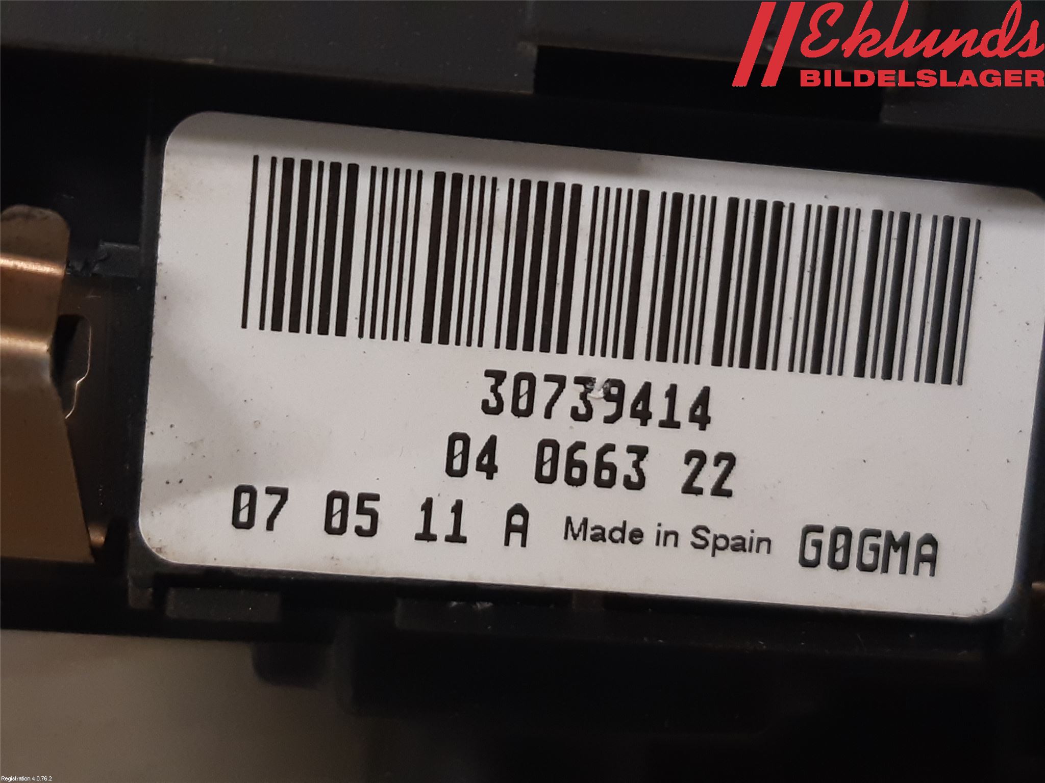 Volvo XC70 08-13 Strömställare Ljus