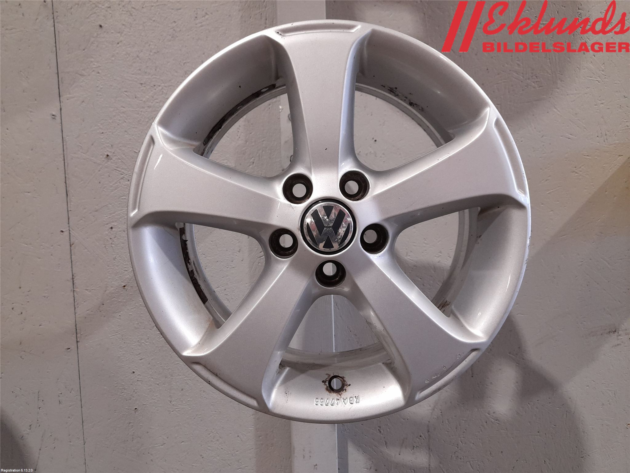 Volkswagen VW POLO 10-17 Fälgsats Aluminium