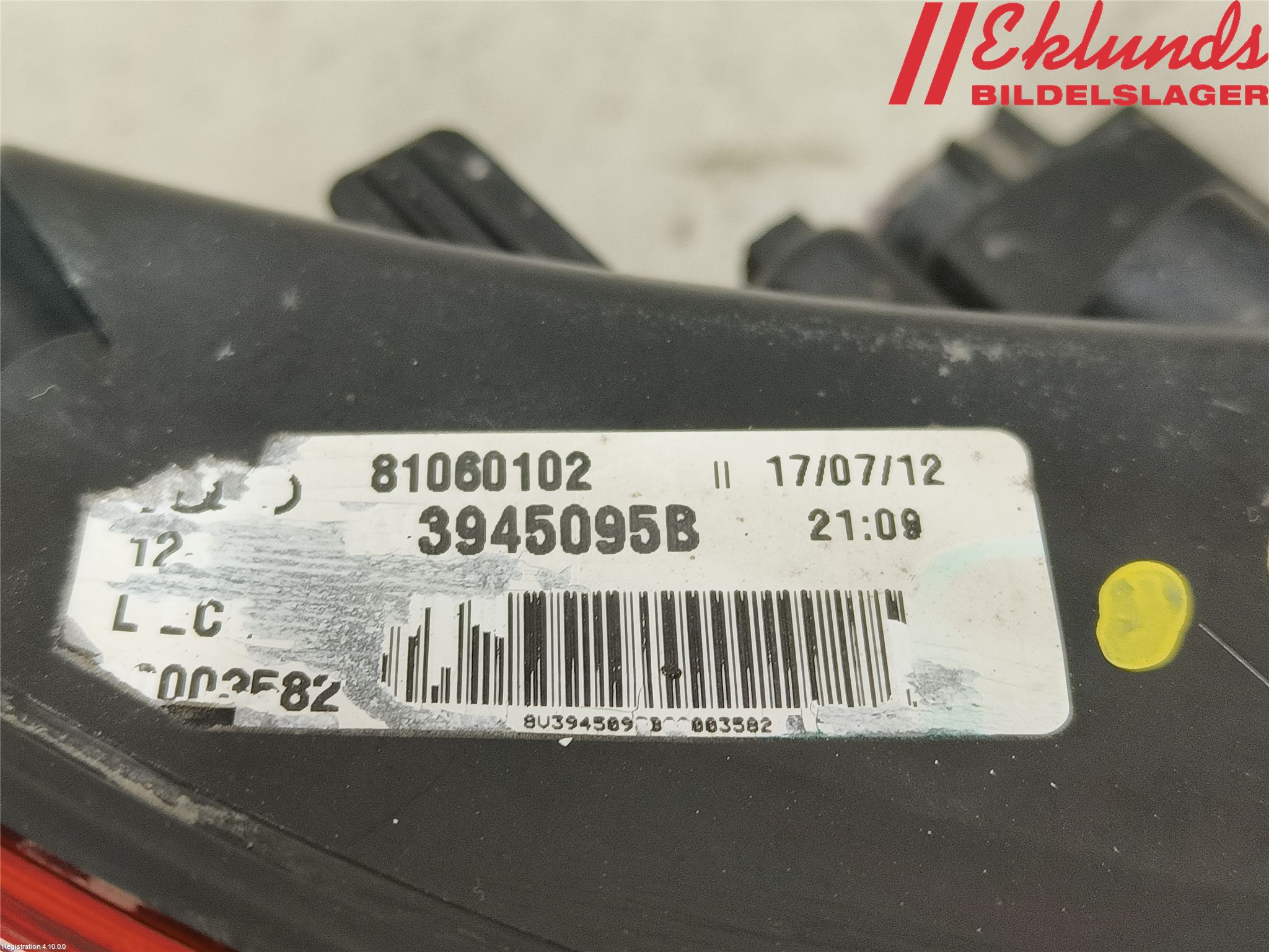 Audi A3/S3 8V 13-20 Bakljus Vänster