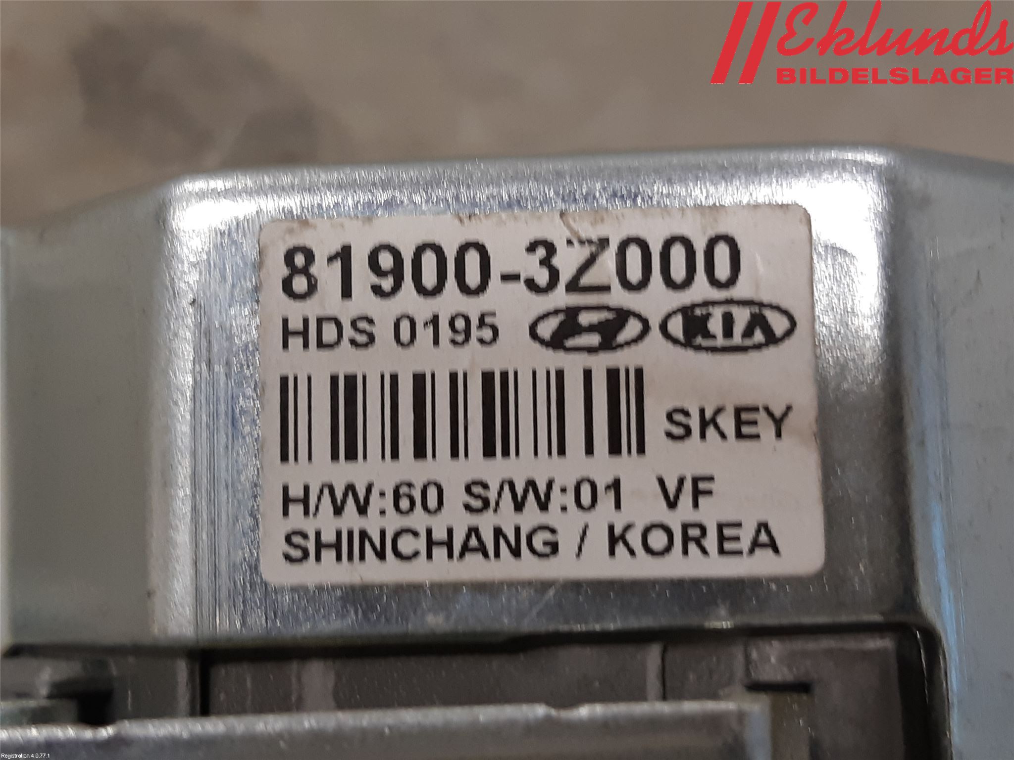 Hyundai i40 08-15 Rattlås-Tändlås Elektrisk