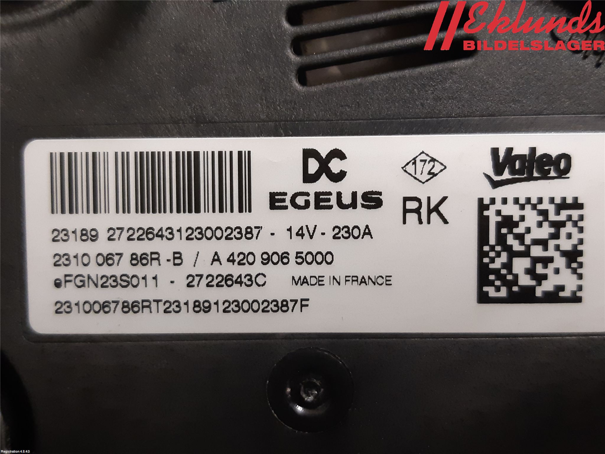 Renault KANGOO/E-TECH 21- Generator