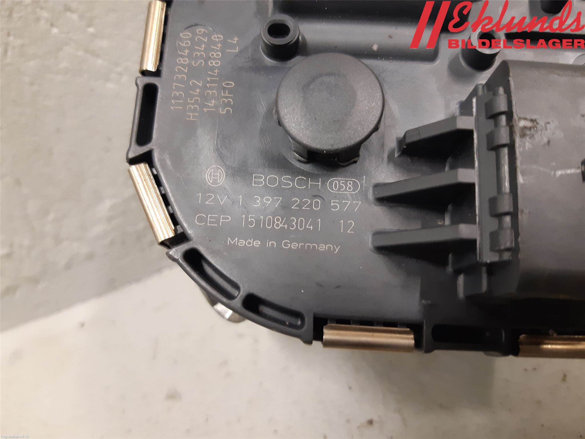 Peugeot 3008 09-16 Torkarmotor Vindruta