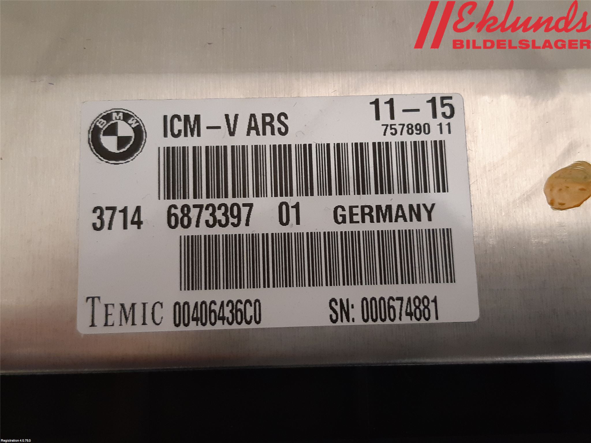 BMW X6 F16 14-19 Styrenhet Övrigt
