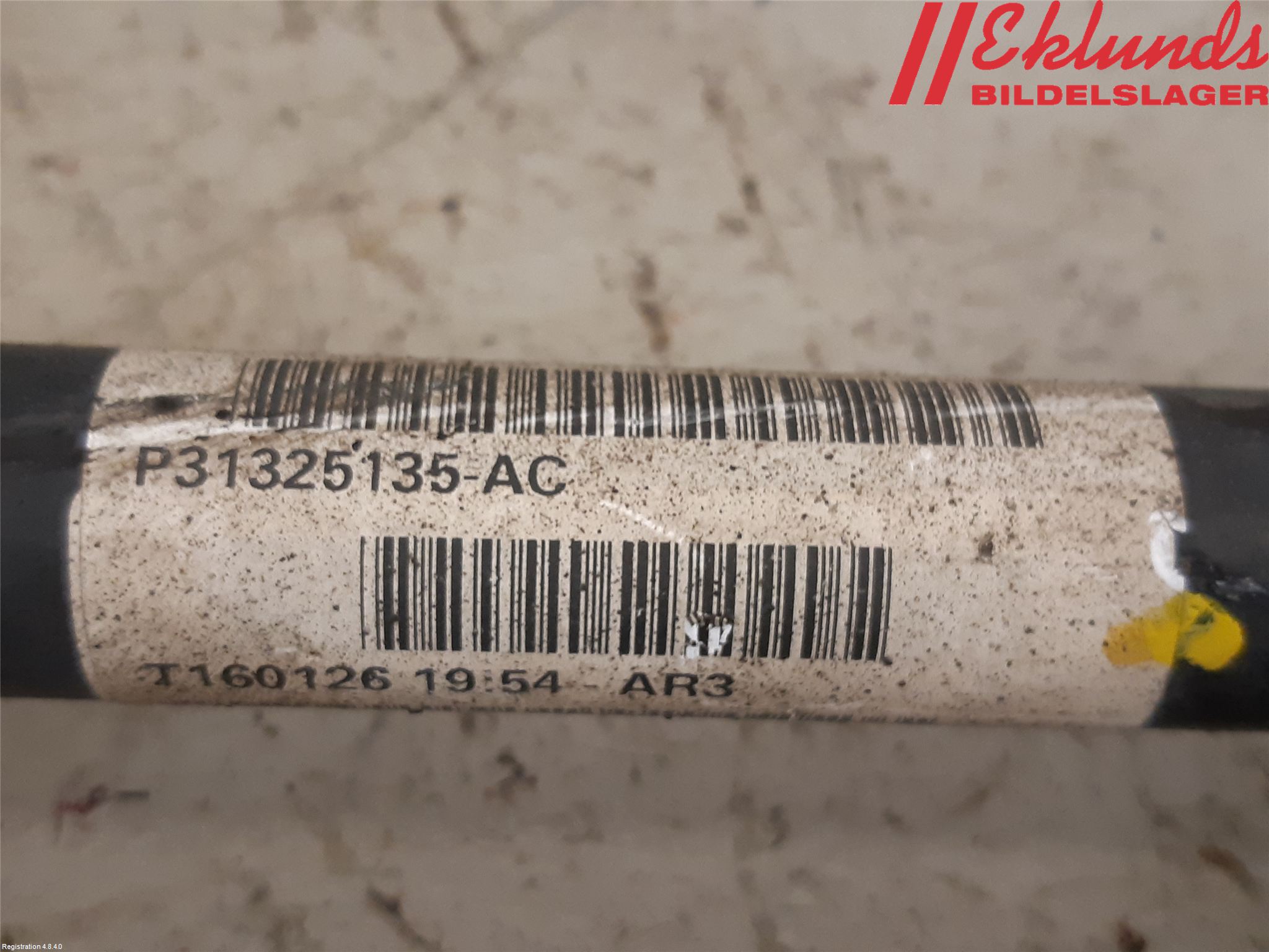 Volvo V70 14-16 Drivaxel Bak Vä-Hö