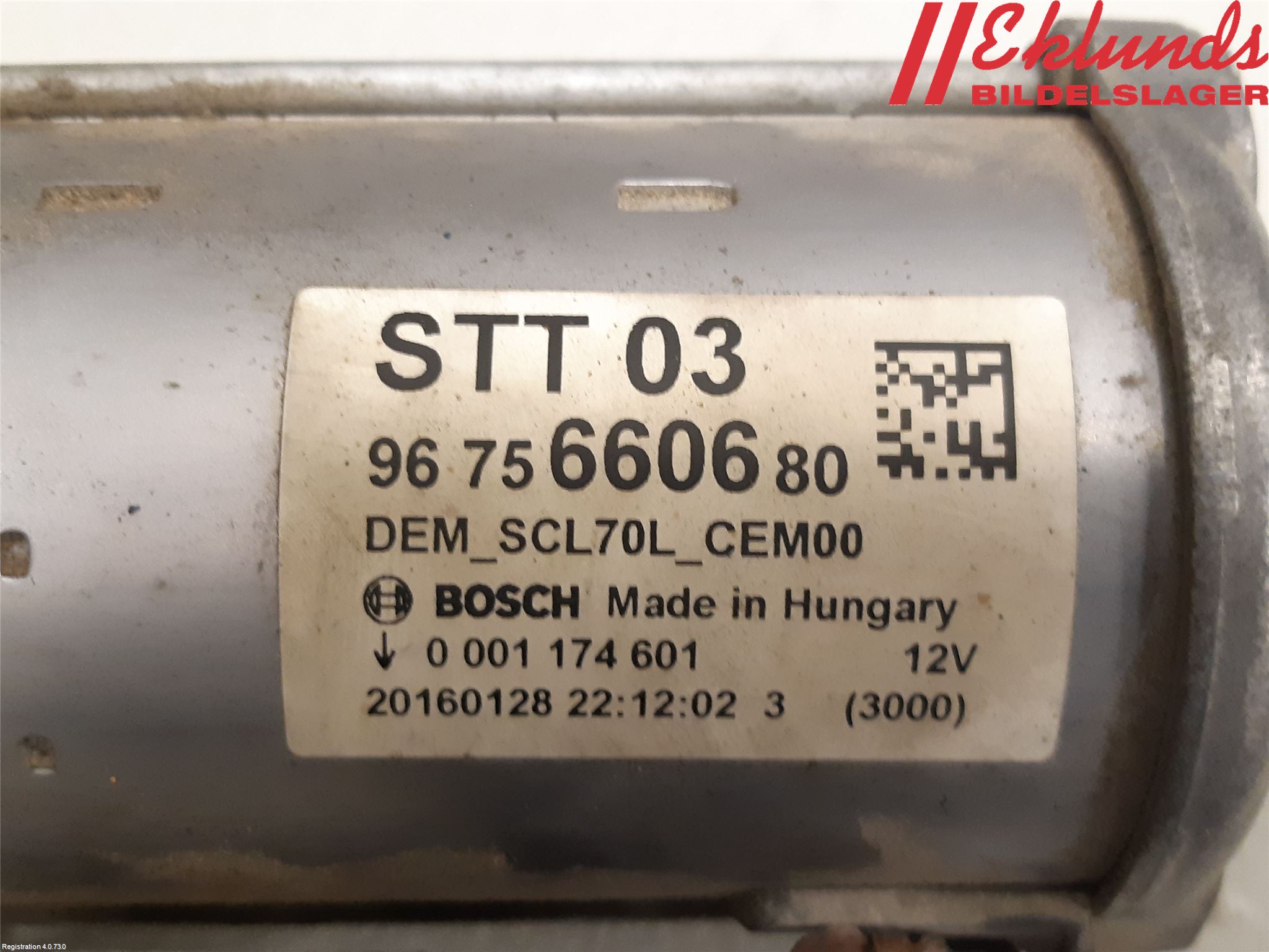Citroen BERLINGO 08-18 Startmotor Diesel