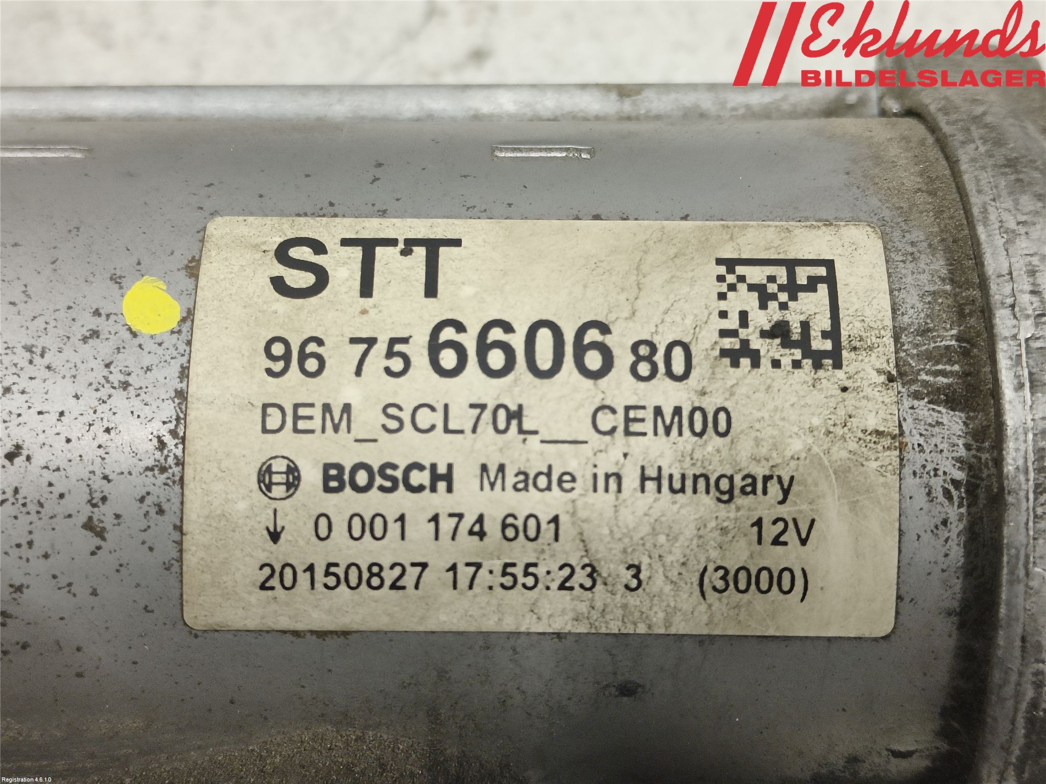 Peugeot PARTNER 16-18 Startmotor Diesel