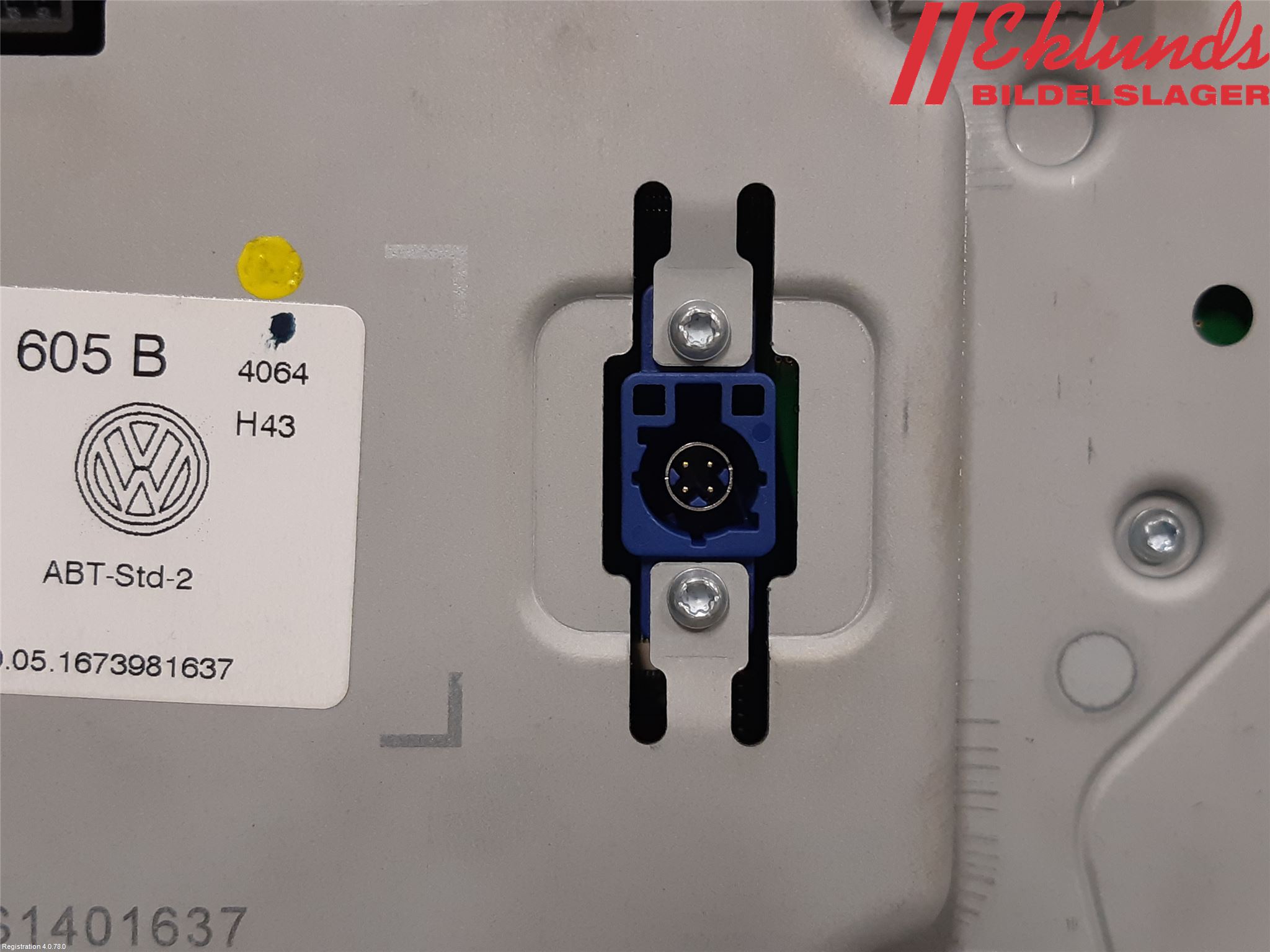 Volkswagen VW GOLF / E-GOLF VII 13-20 Cd Radio - Multimediapanel