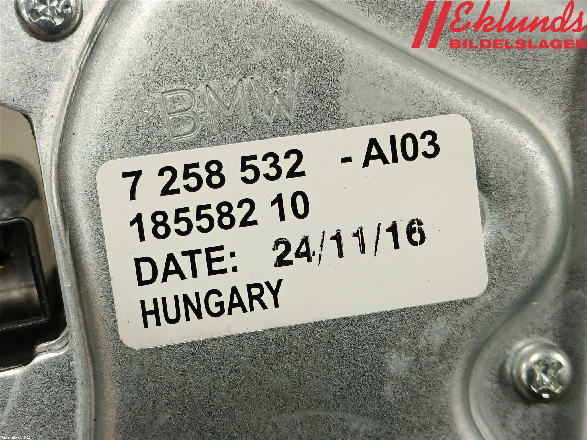 BMW 1 F20/F21 11-19 Torkarmotor Baklucka