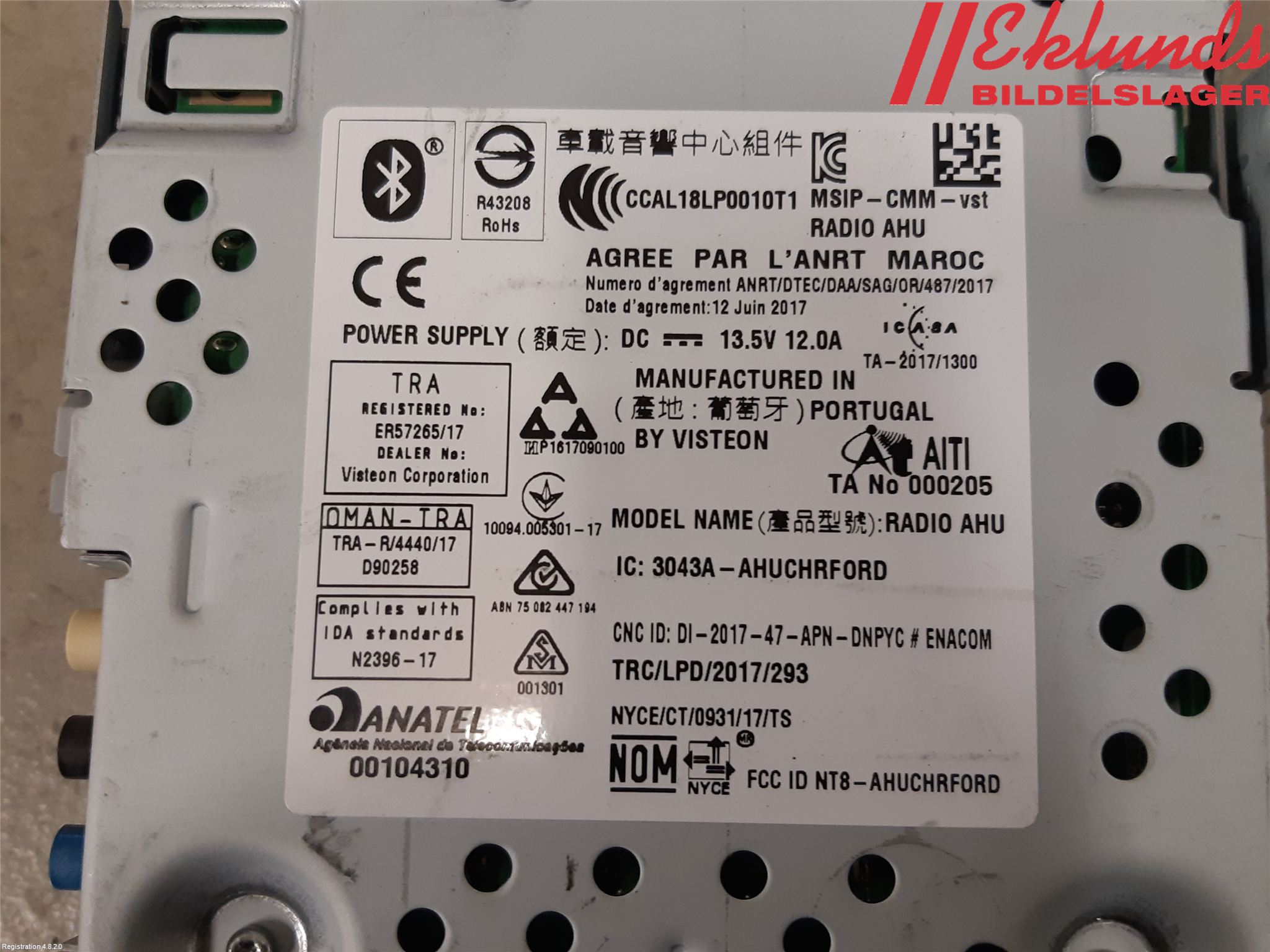 Ford TRANSIT/TOURNEO CONNECT 13-22 Cd Radio - Multimediapanel