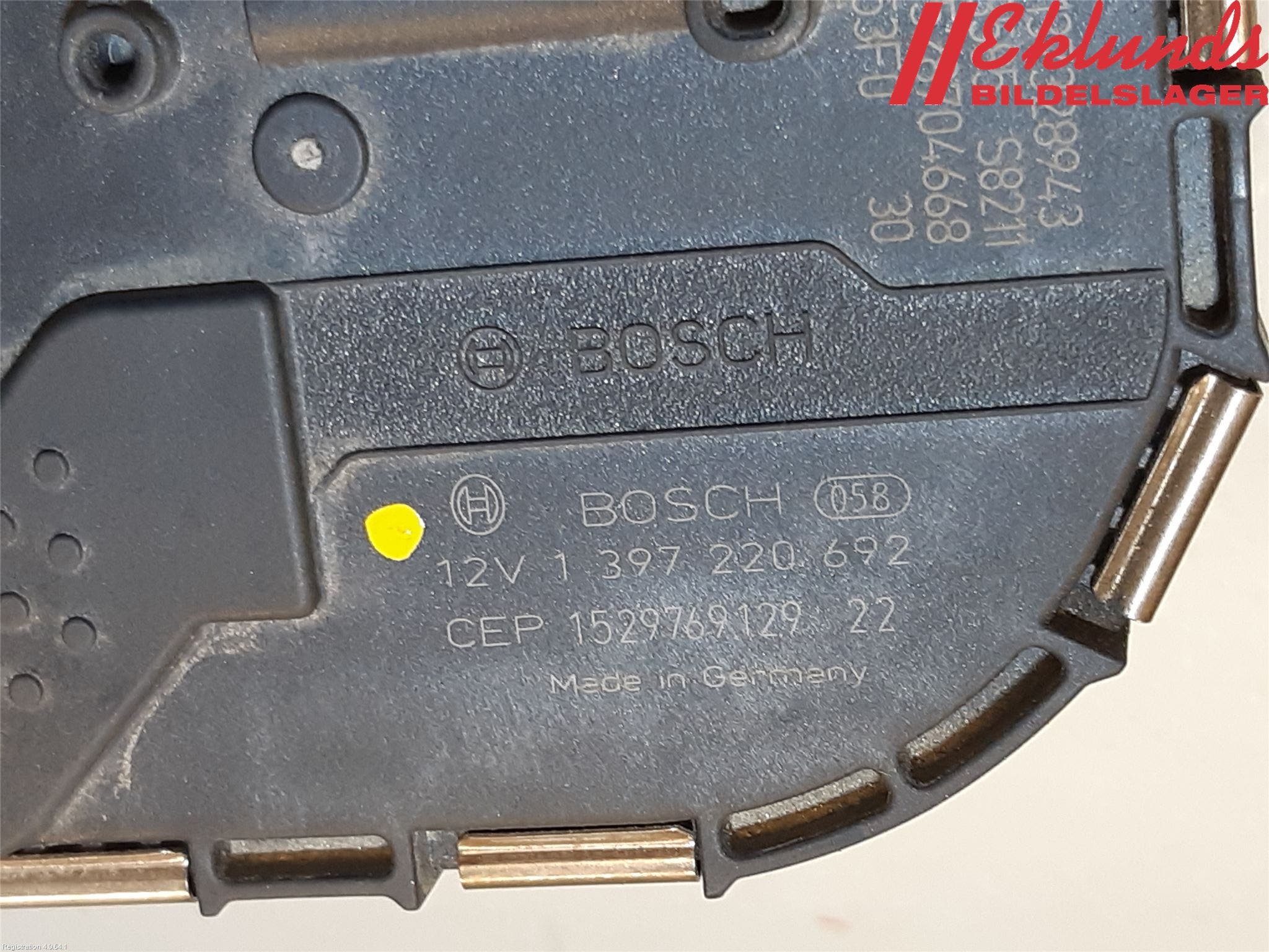 Volkswagen VW GOLF / E-GOLF VII 13-20 Torkarmotor Vindruta