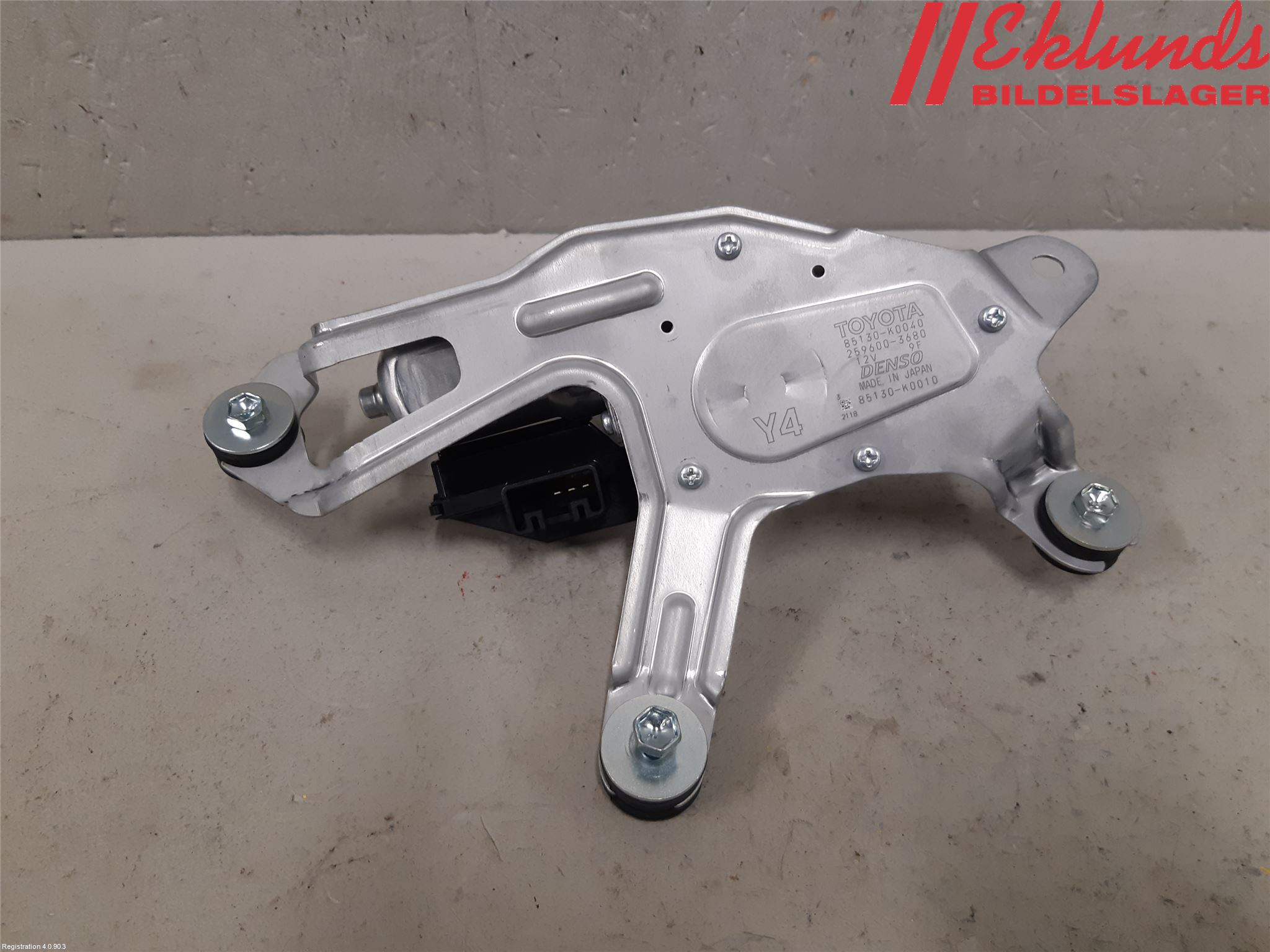 Toyota YARIS XP21 20- Torkarmotor Baklucka