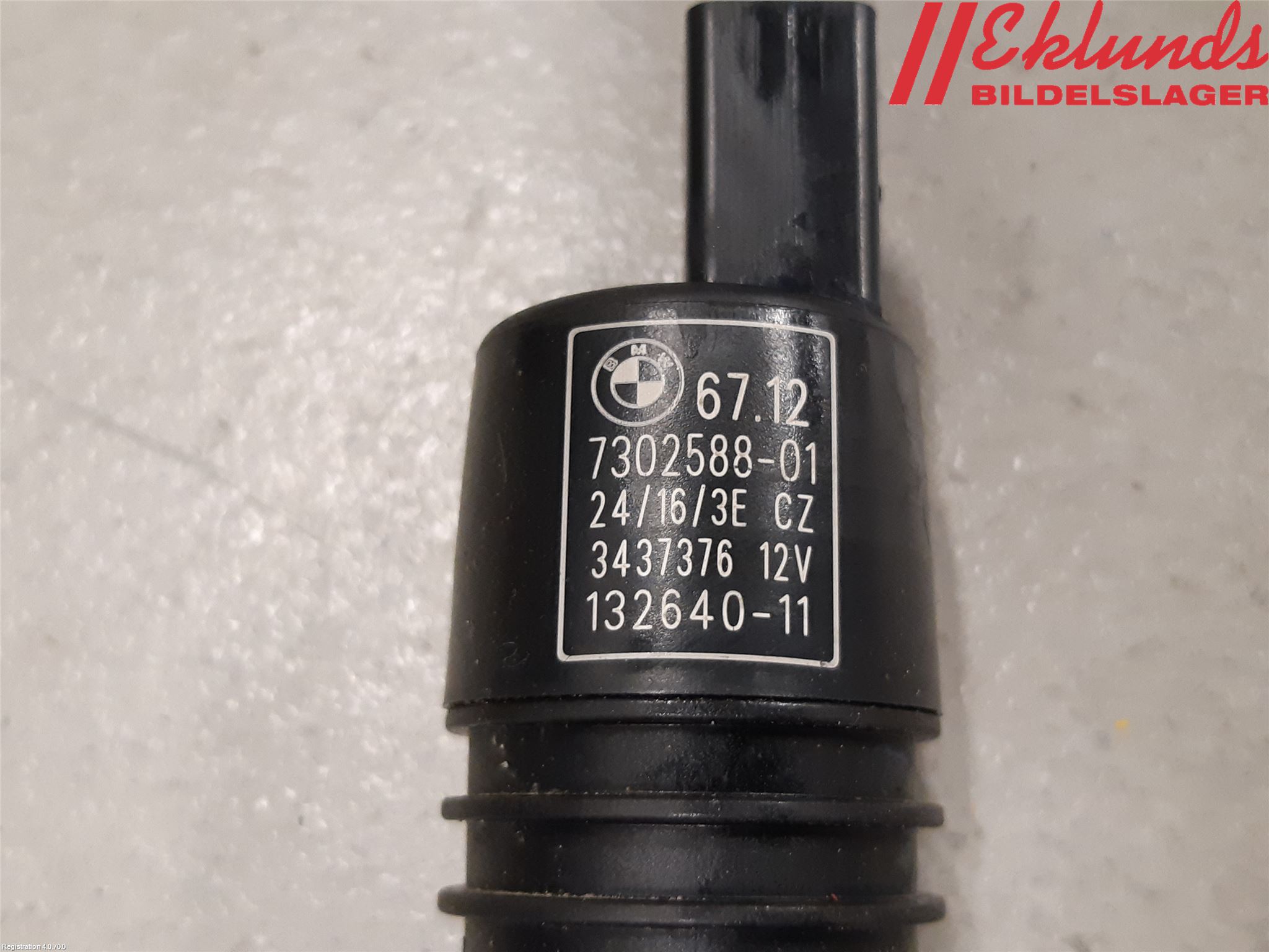 BMW 3 F30/F31/F80 12-19 Spolarpump Baklucka