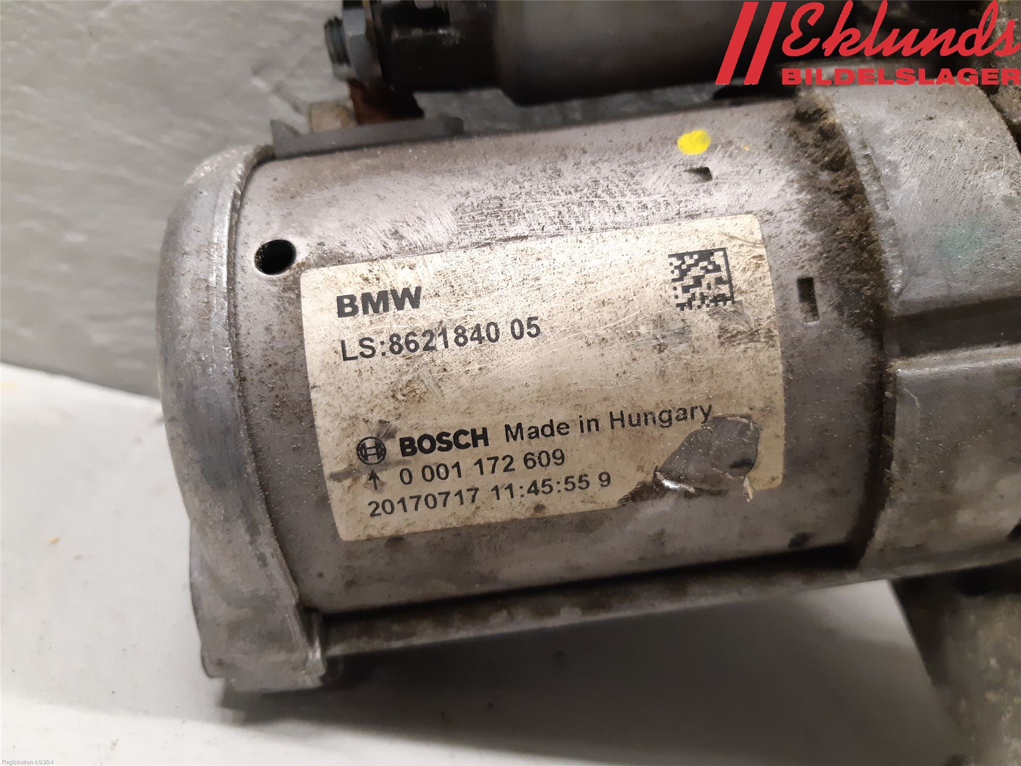 BMW 3 F30/F31/F80 12-19 Startmotor