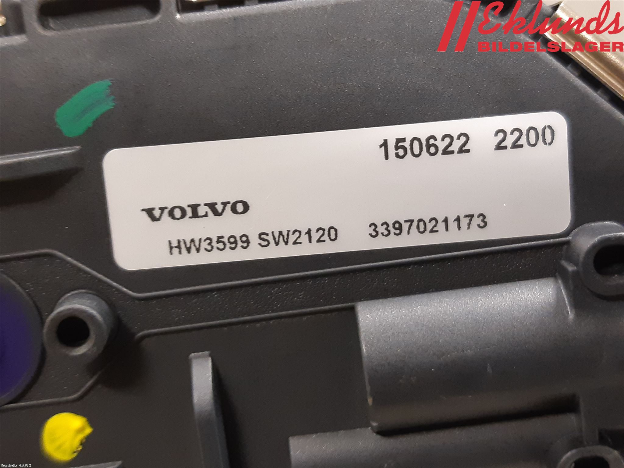 Volvo V60 CROSS COUNTRY 16-18 Torkarmotor Vindruta