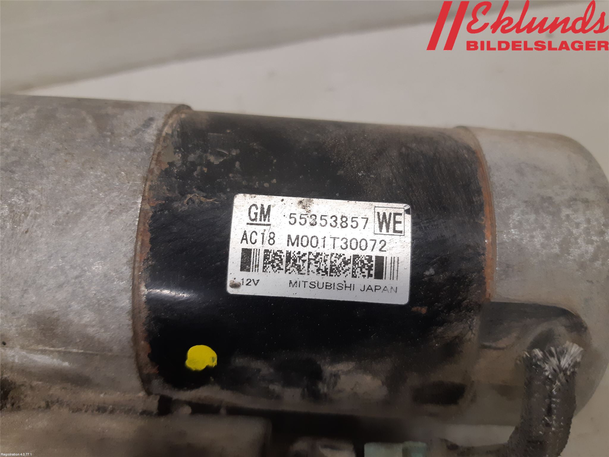 Saab 9-5 10-12 Startmotor Diesel