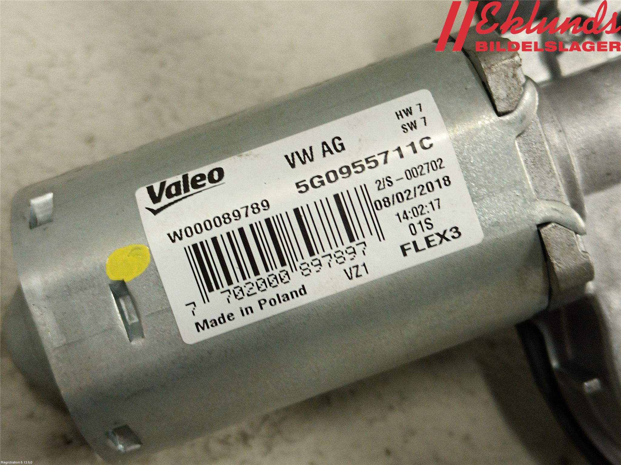 Volkswagen VW POLO VI 18->> Torkarmotor Baklucka