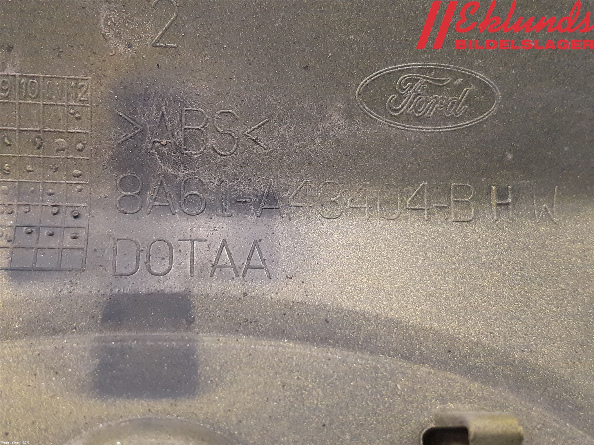 Ford FIESTA 13-17 List Bak-Baklucka