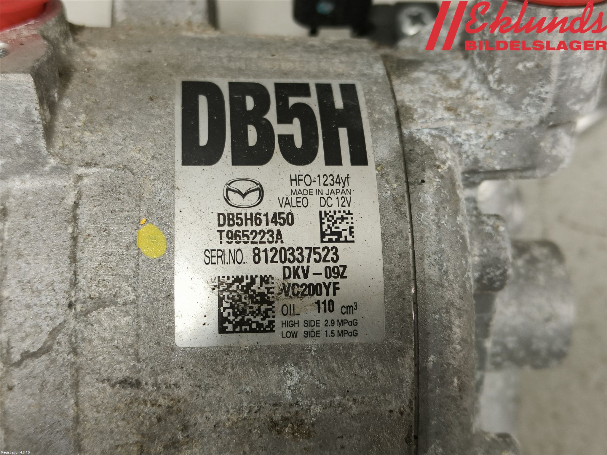 Mazda CX-3 Ac Kompressor