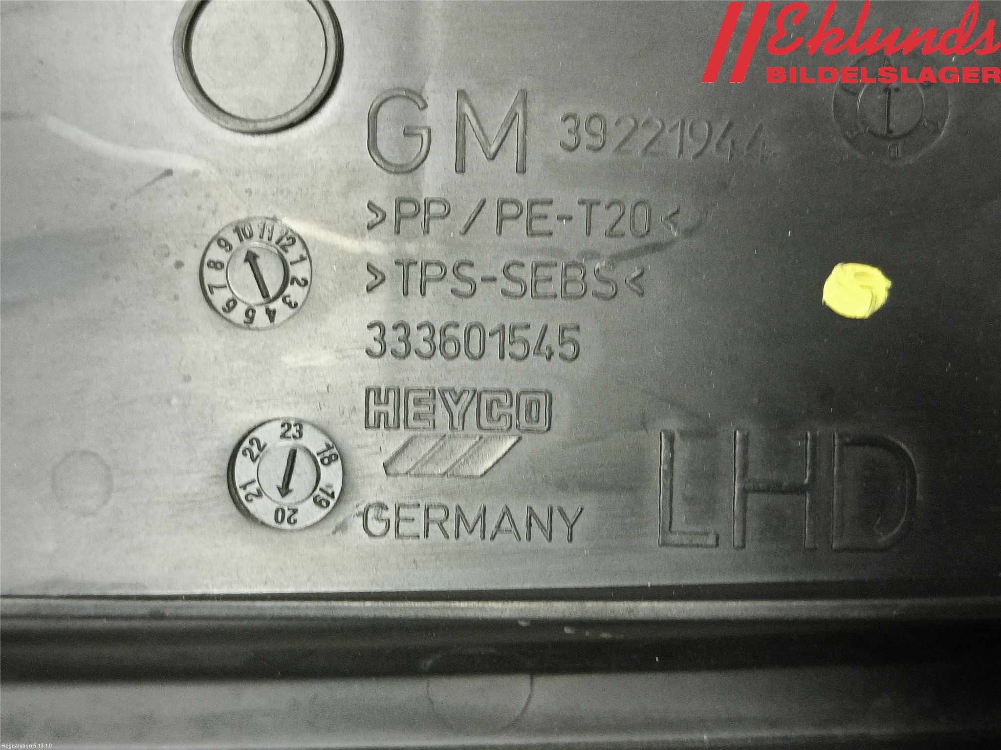 Opel ASTRA K 16-22 Deflektor Plåt-Plast Kylning