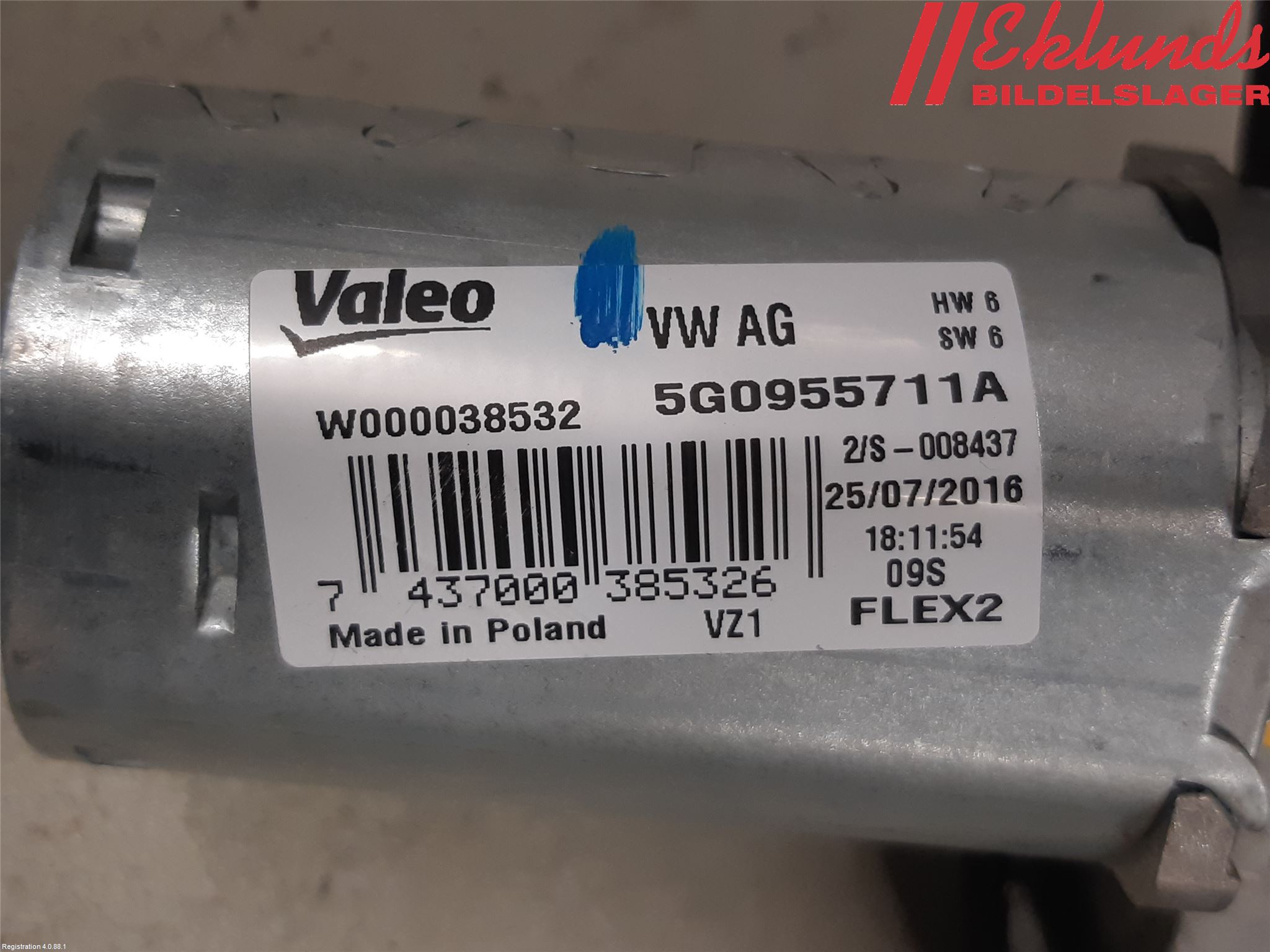 Seat ATECA 16->> Torkarmotor Baklucka