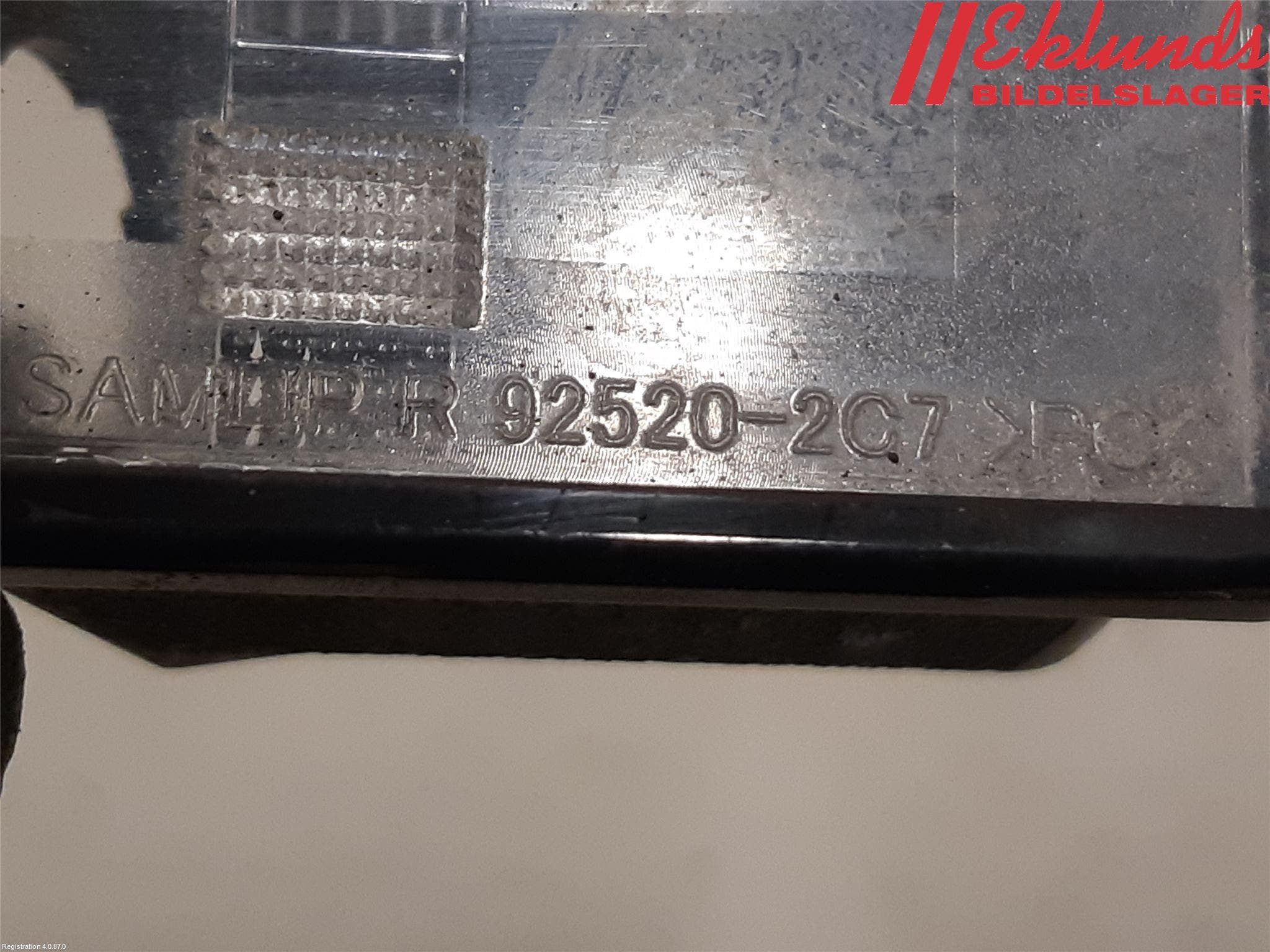 Hyundai i20 GB 15-20 Skylt Belysning