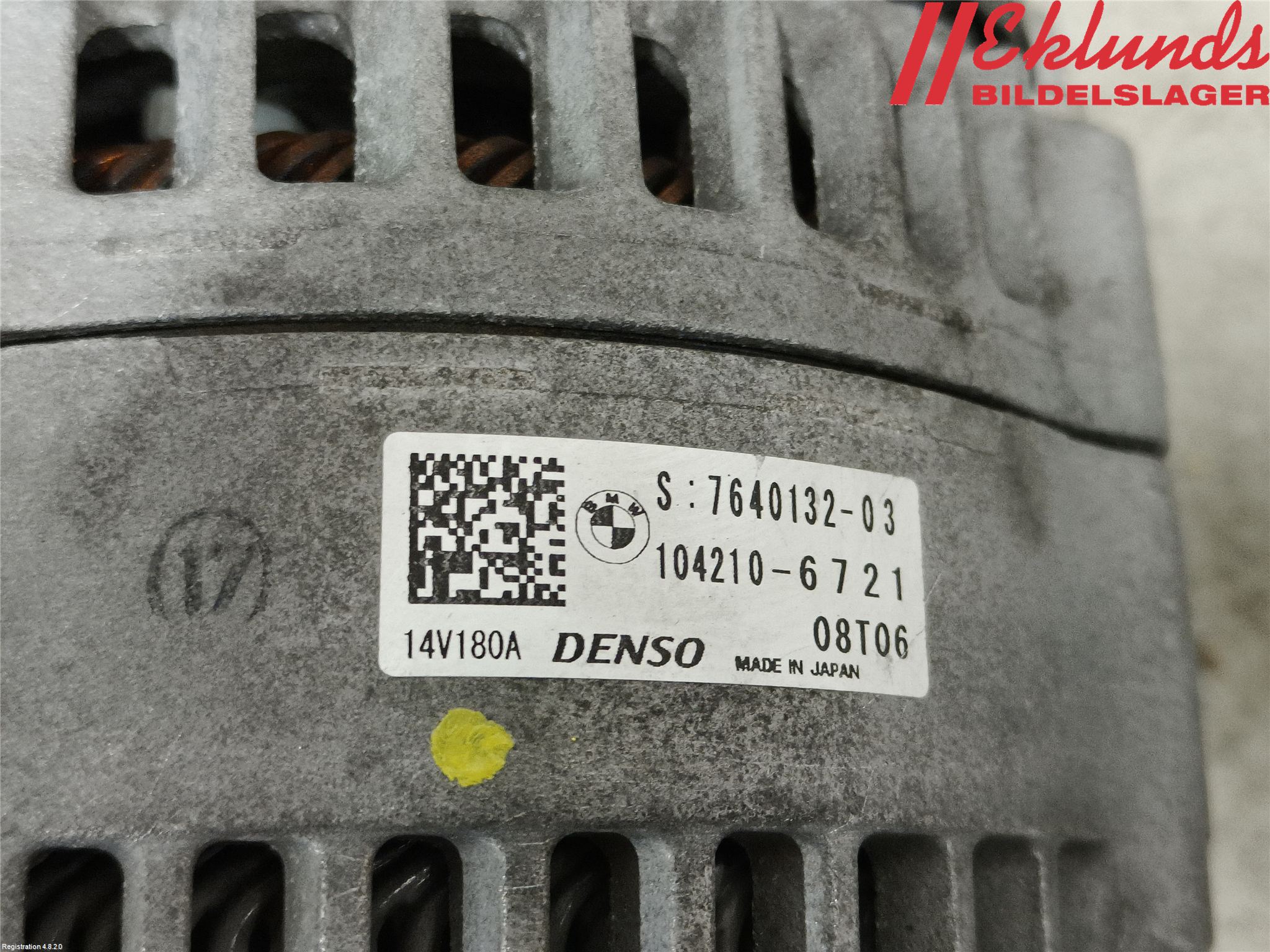 BMW 3 F30/F31/F80 12-19 Generator