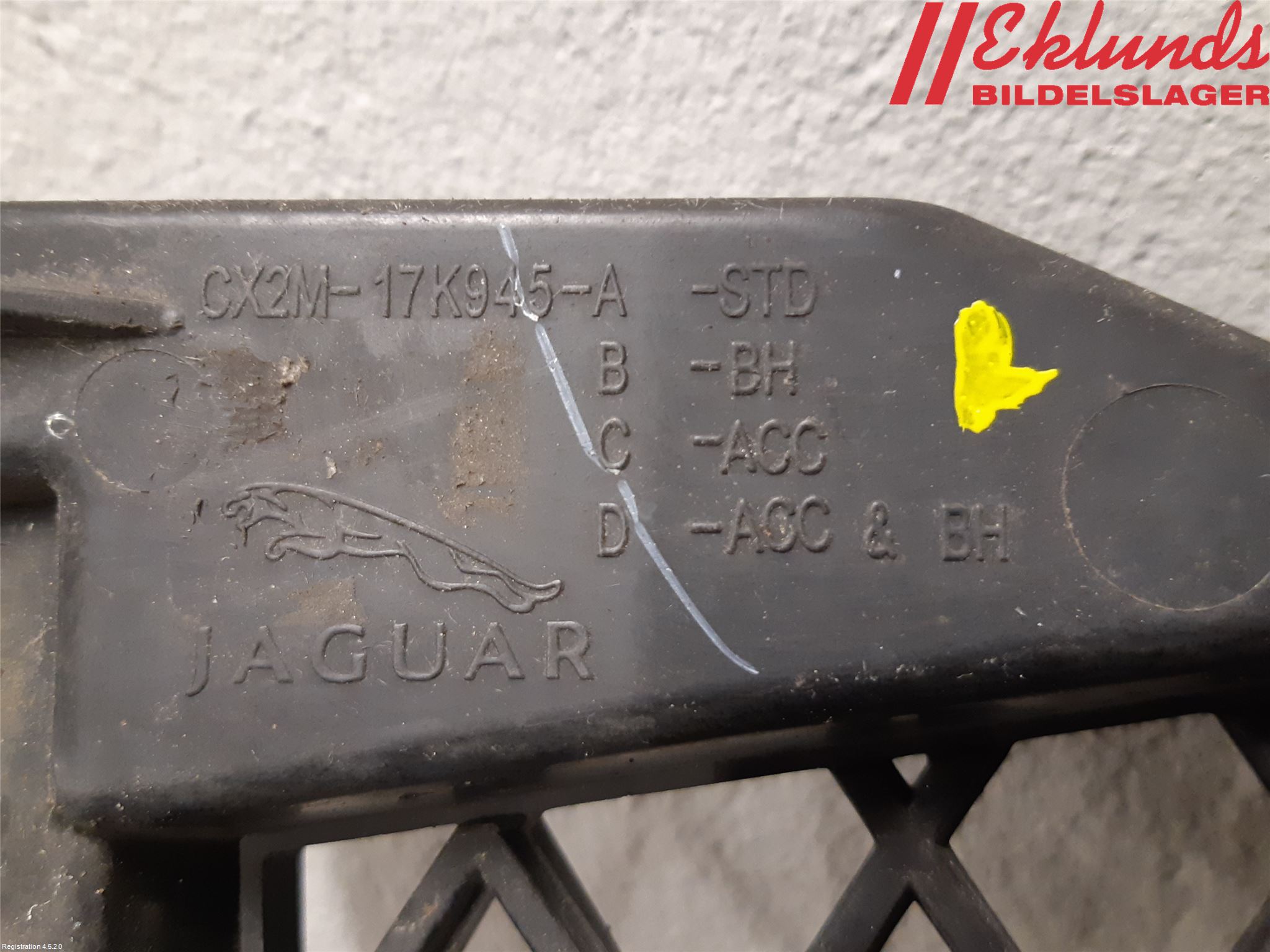 Jaguar XF 08-15 Stöt Utfyllnad-List-Grill