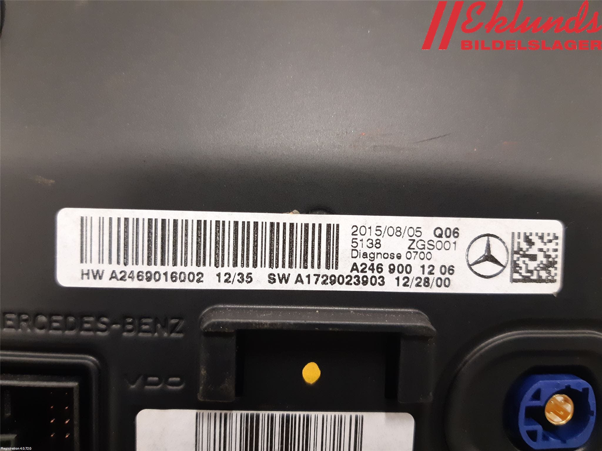 Mercedes-Benz MB A-KLASS (W176) 13-18 Bildskärm