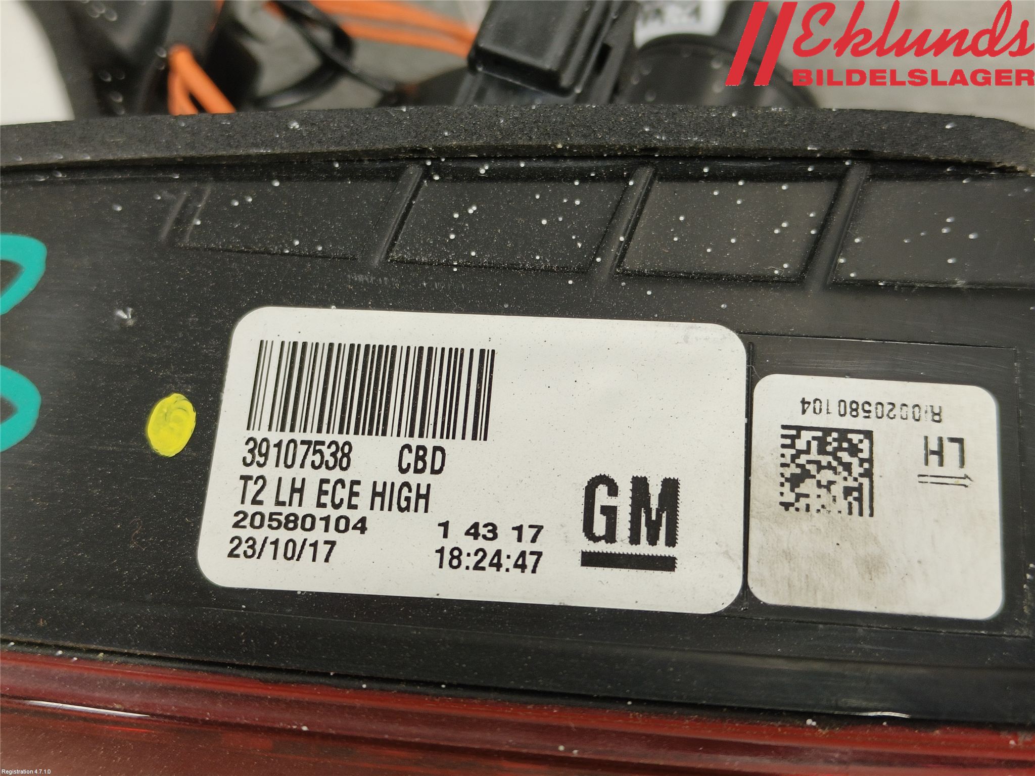 Opel INSIGNIA 17- Bakljus Lucka Vä