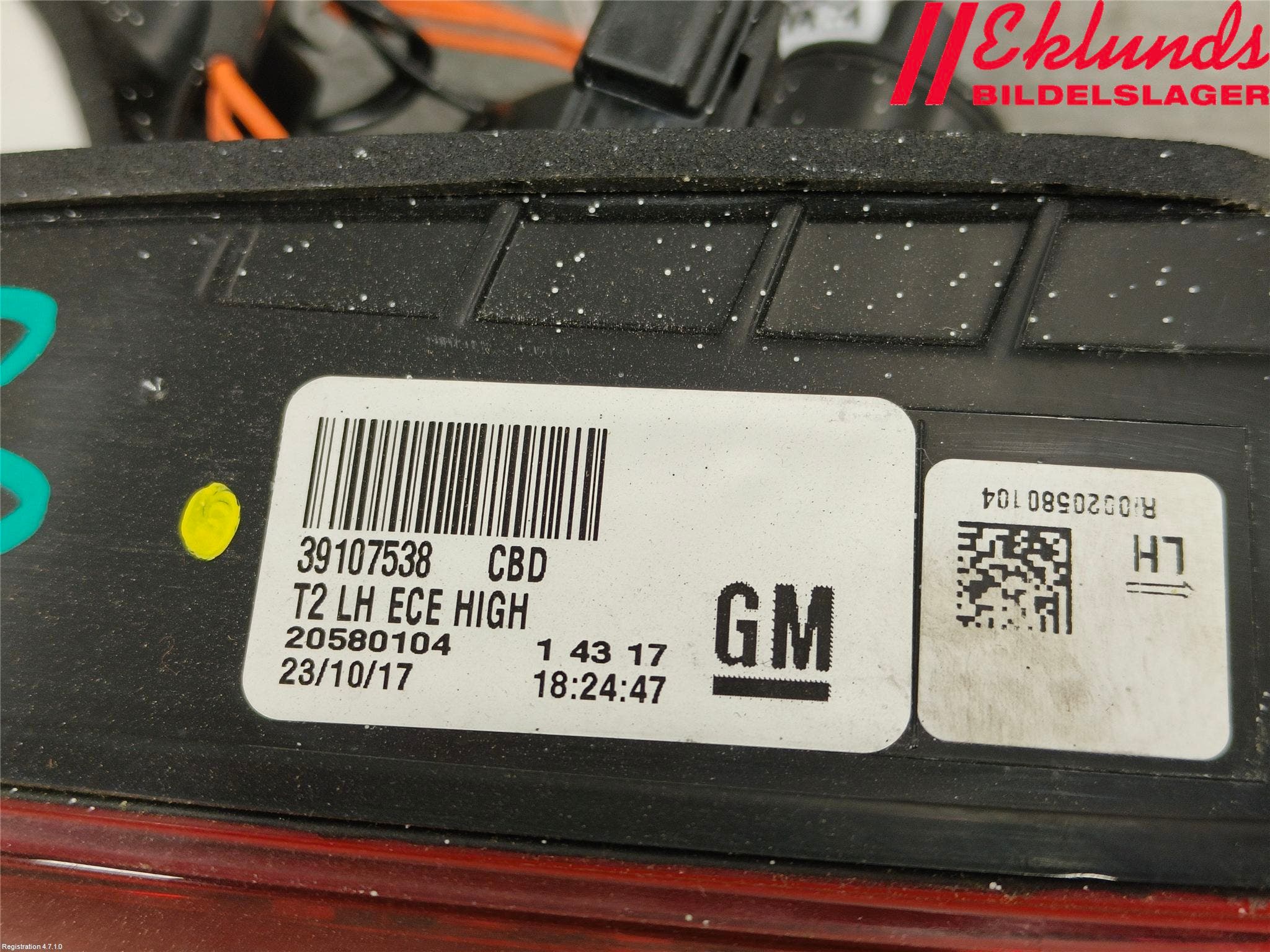 Opel INSIGNIA 17- Bakljus Lucka Vä