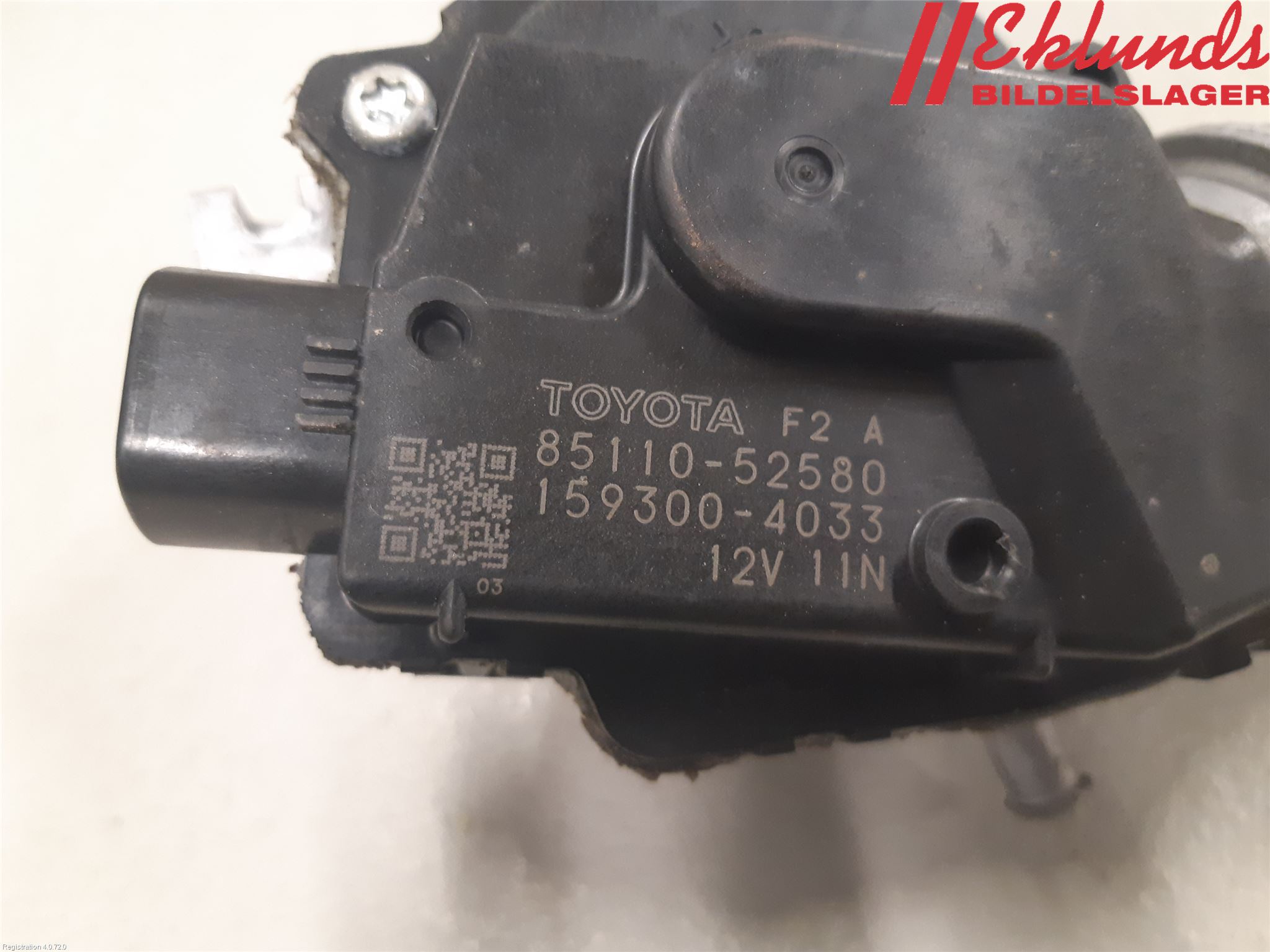 Toyota VERSO-S 11-16 Torkarmotor Vindruta