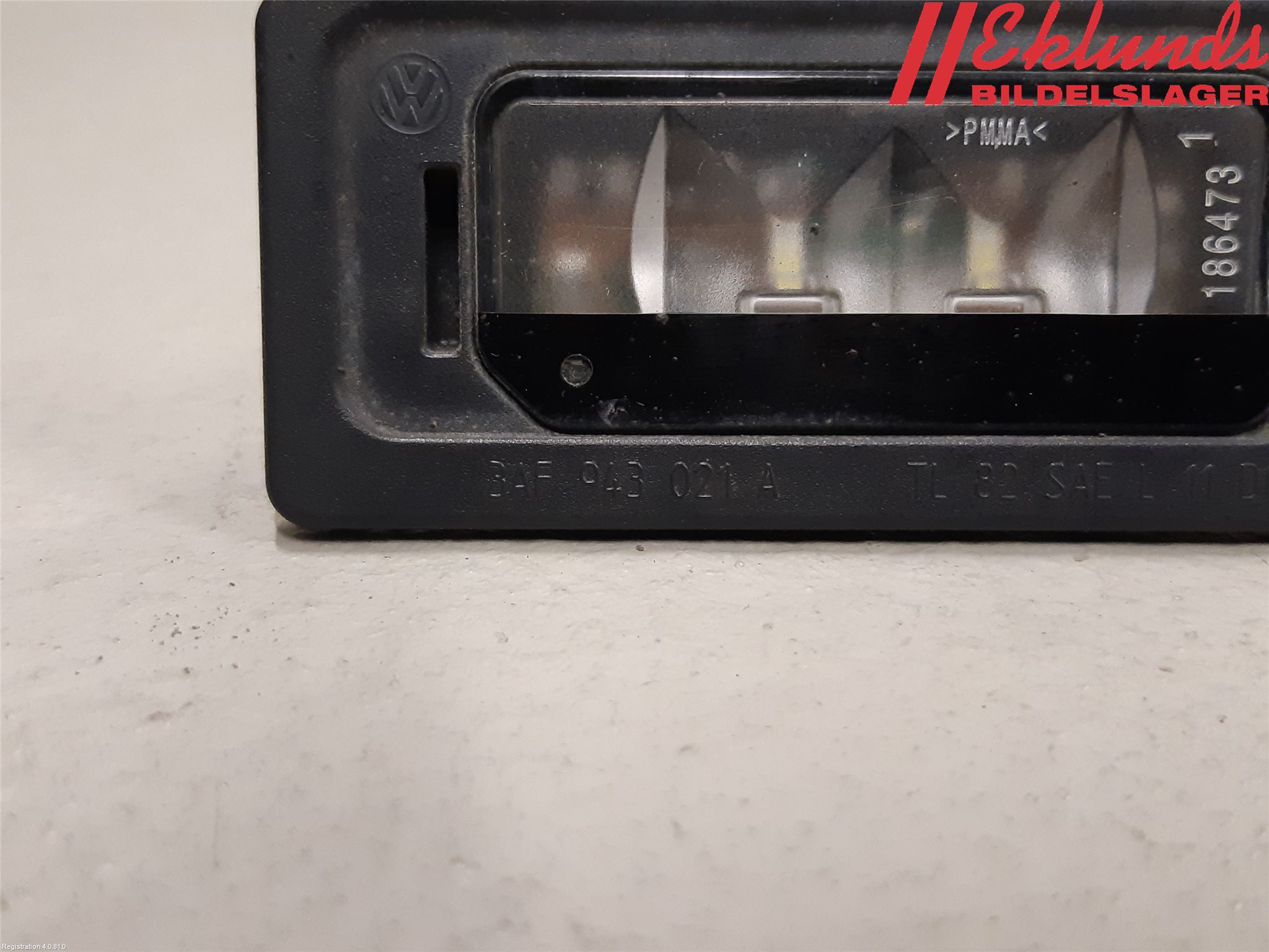 Volkswagen VW PASSAT 11-14 Skylt Belysning