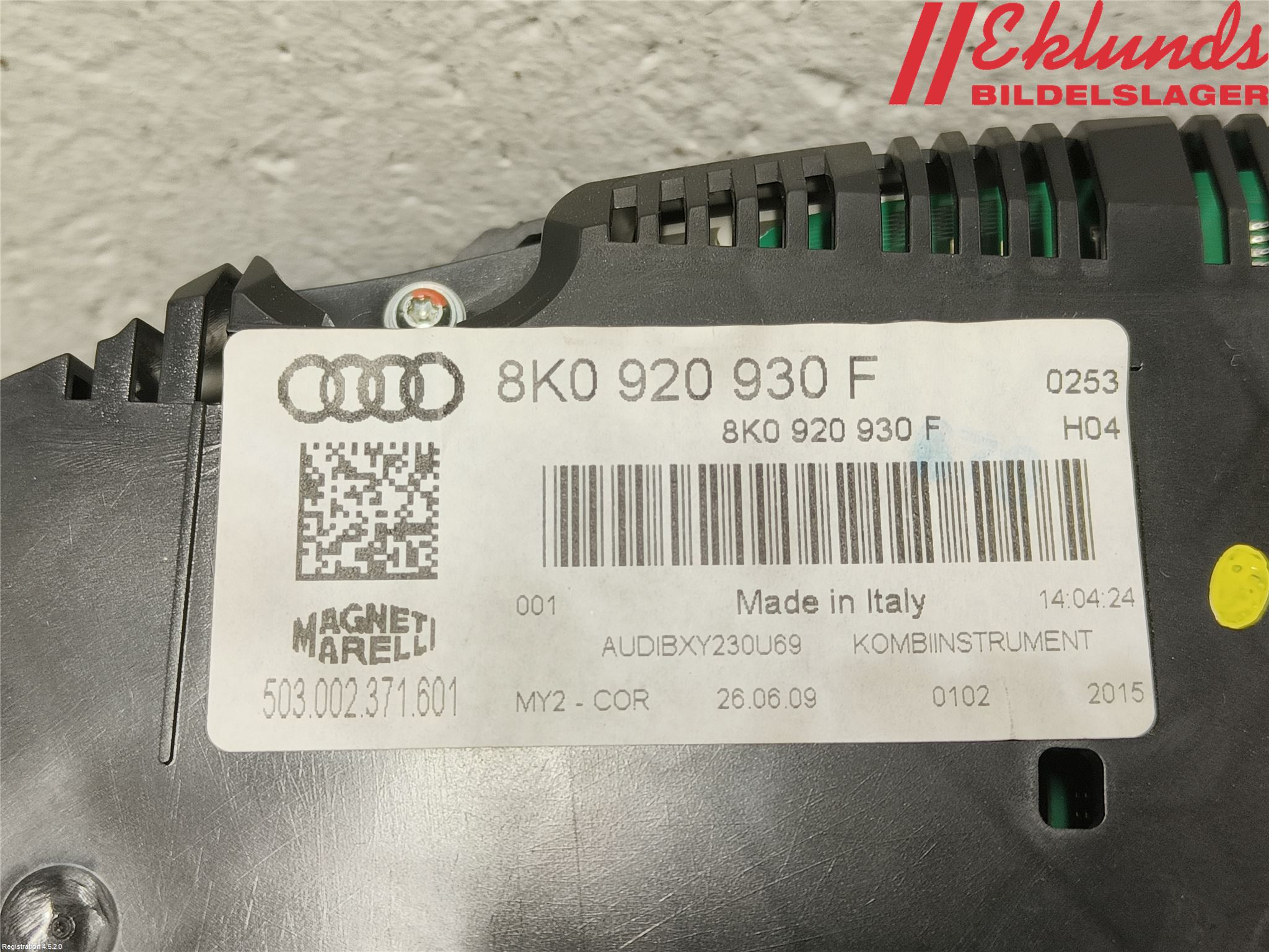 Audi A4/S4 08-11 Instrument Komb