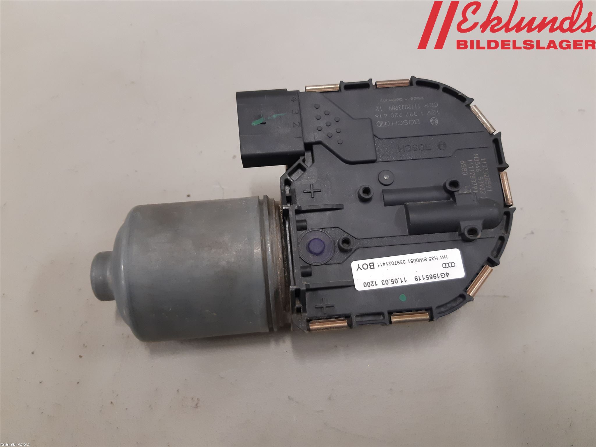 Audi A7/S7 4G 11-17 Torkarmotor Vindruta