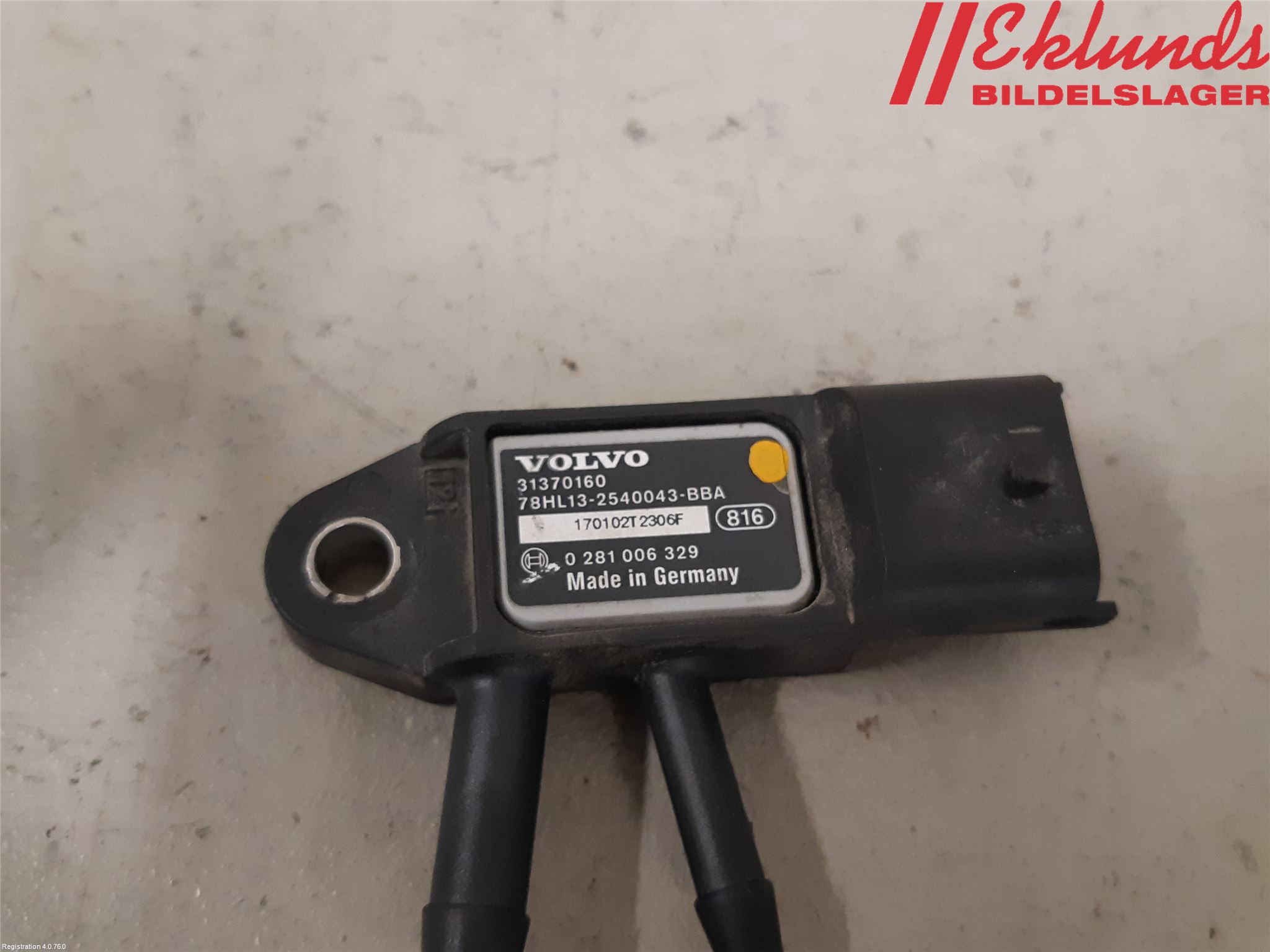 Volvo V90 17->> Givare Temp-Tryck Avgas
