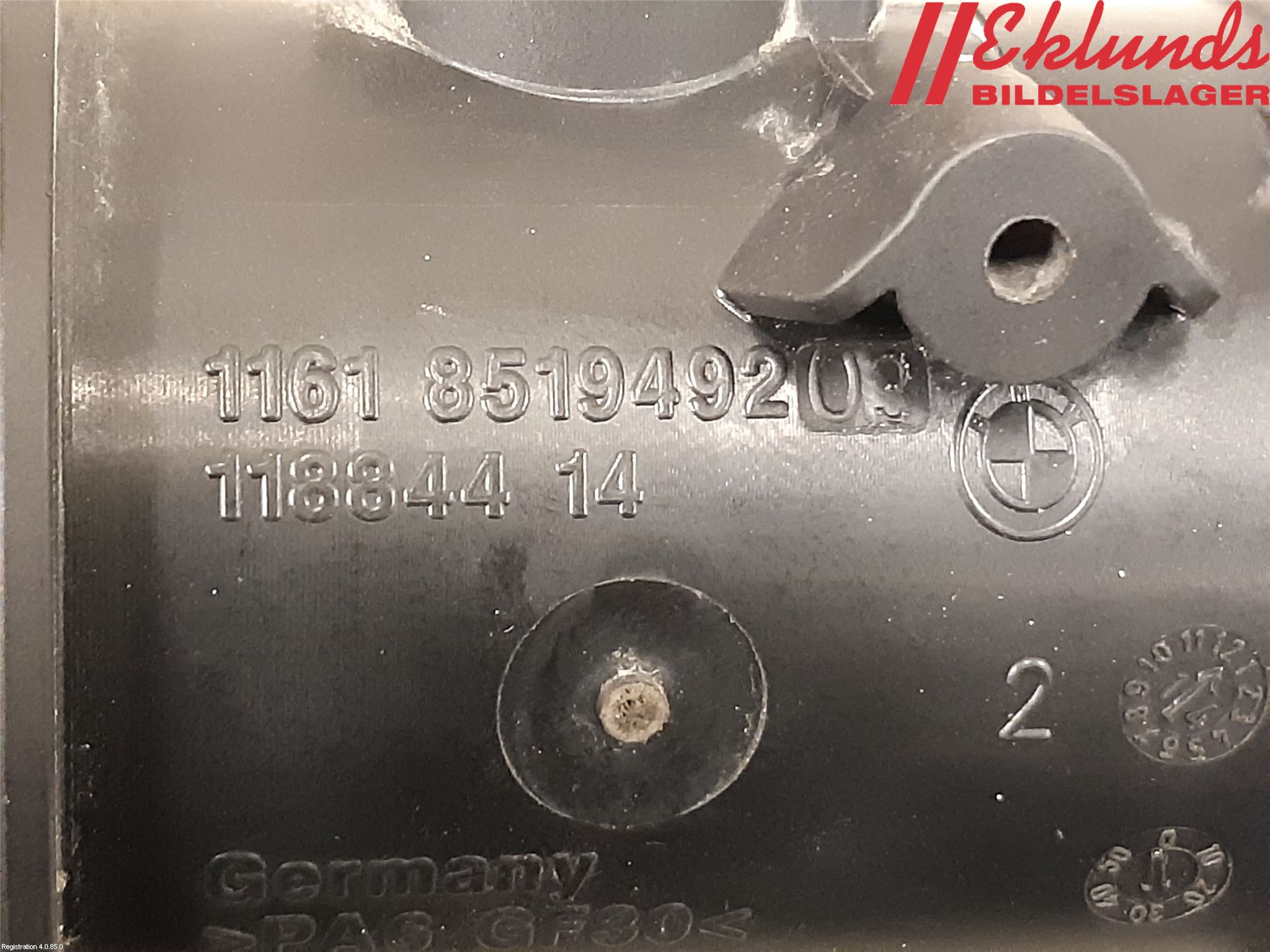 BMW 4 F32/F33/F82/F83 13-20 Laddluft-Intercoolerrör