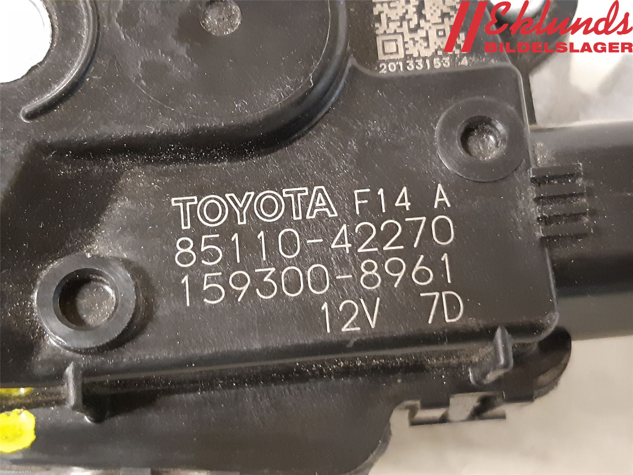 Toyota RAV4 19- Torkarmotor Vindruta
