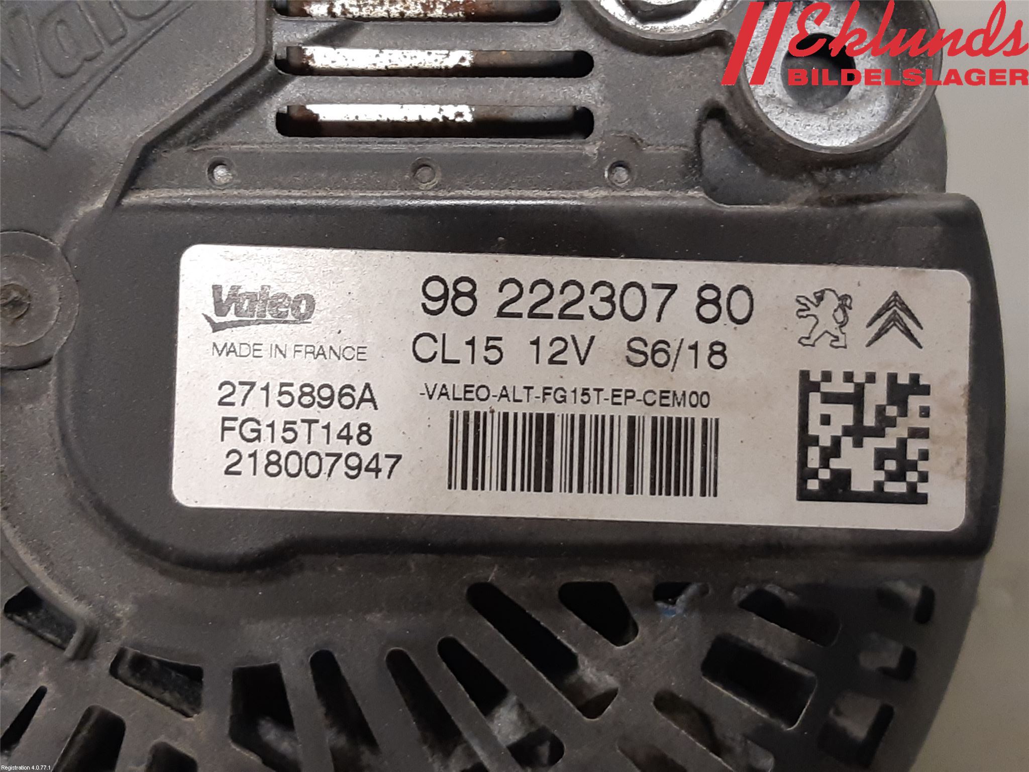 Peugeot 3008 17-24 Generator