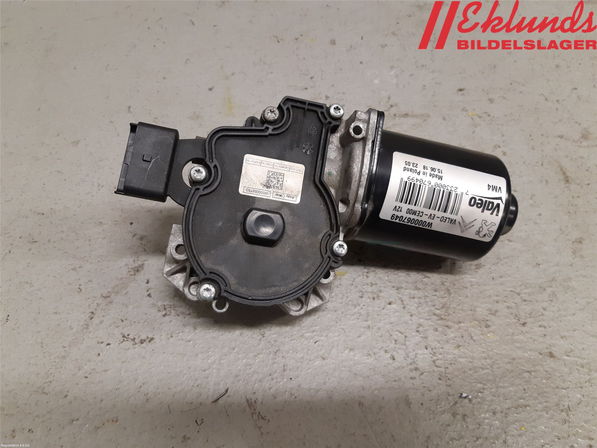 Peugeot EXPERT/E-EXPERT 17- Torkarmotor Vindruta