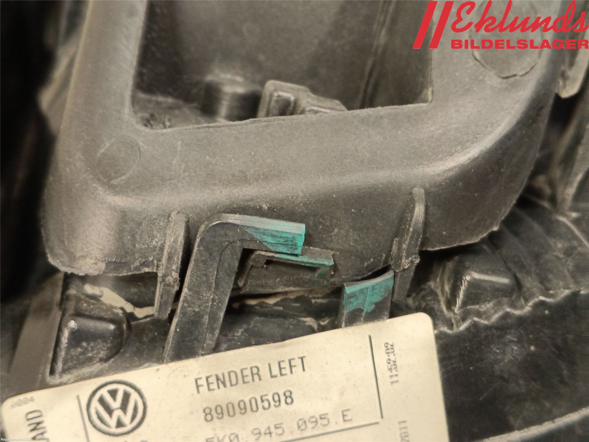 Volkswagen VW GOLF VI 09-13 Bakljus Vänster