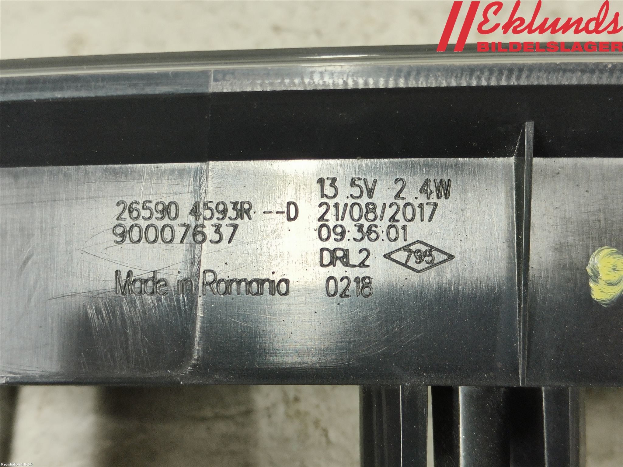 Renault ZOE/E-TECH 13- Bromsljus Bakruta