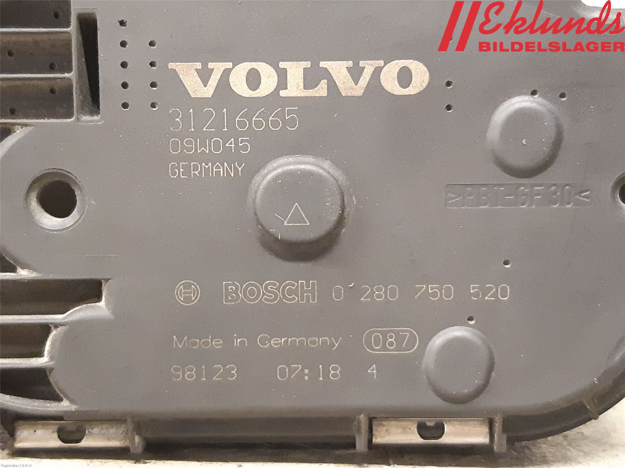 Volvo V70 08-13 Injspjällhus