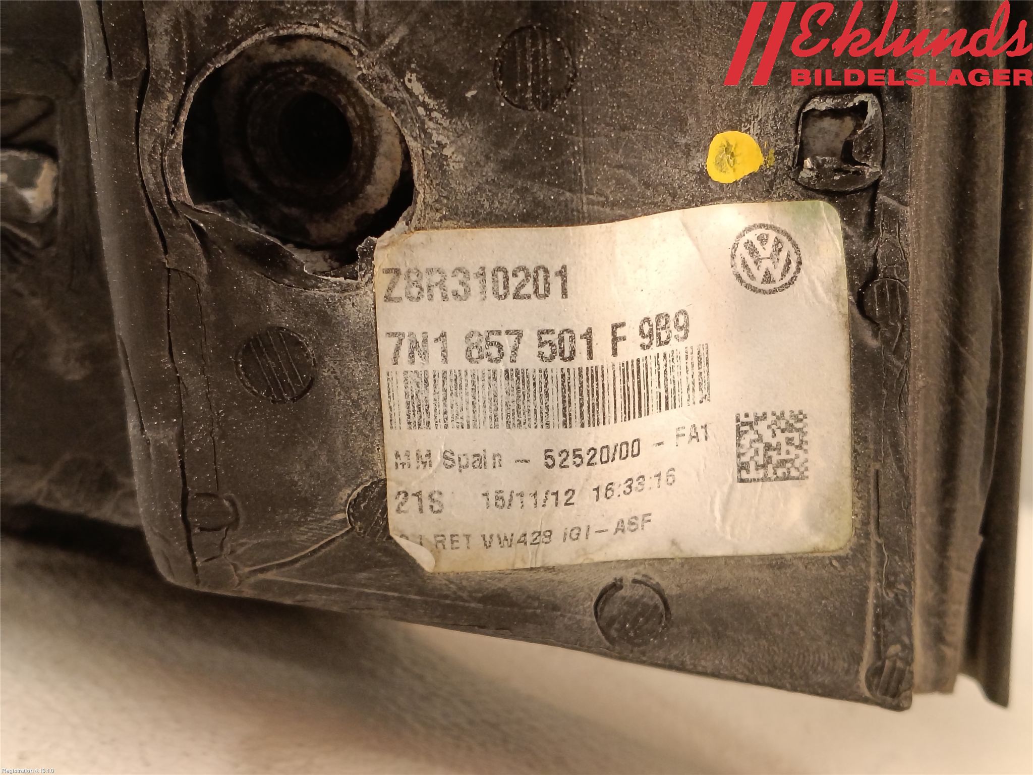 Volkswagen VW SHARAN 11- Spegel Yttre El Vä
